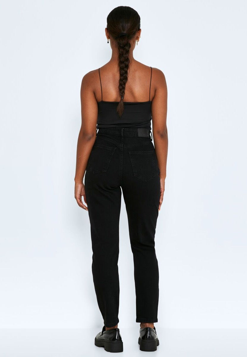 Noisy May - Katy Slim Mom Black Denim - Jeans | Women-Image