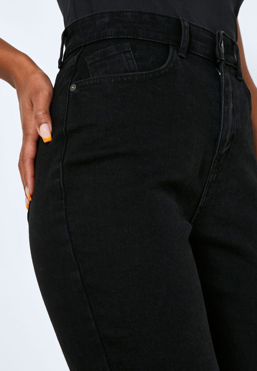 Noisy May - Katy Slim Mom Black Denim - Jeans | Women-Image