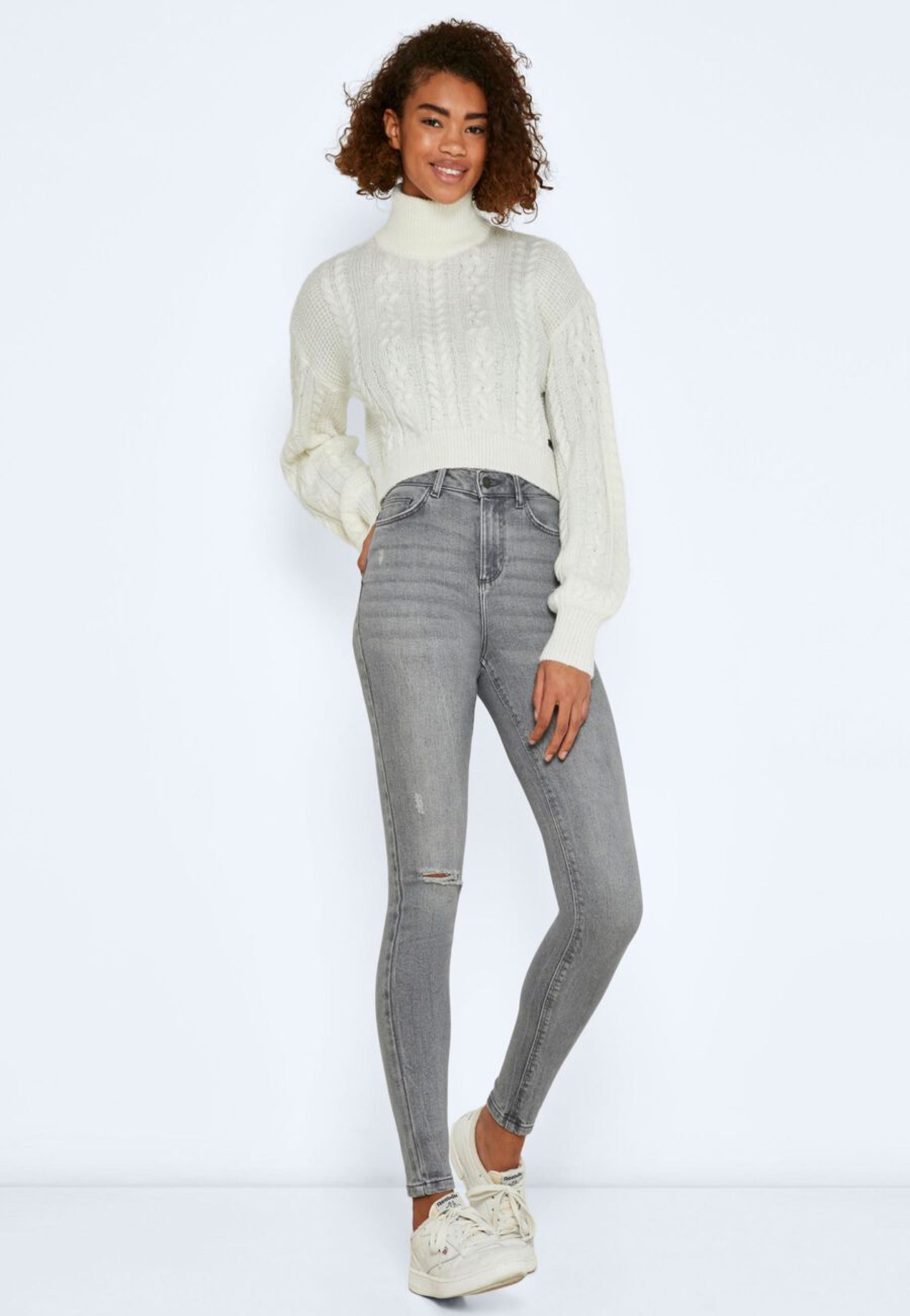 Noisy May - Callie Skinny Medium Grey Denim - Jeans | Women-Image