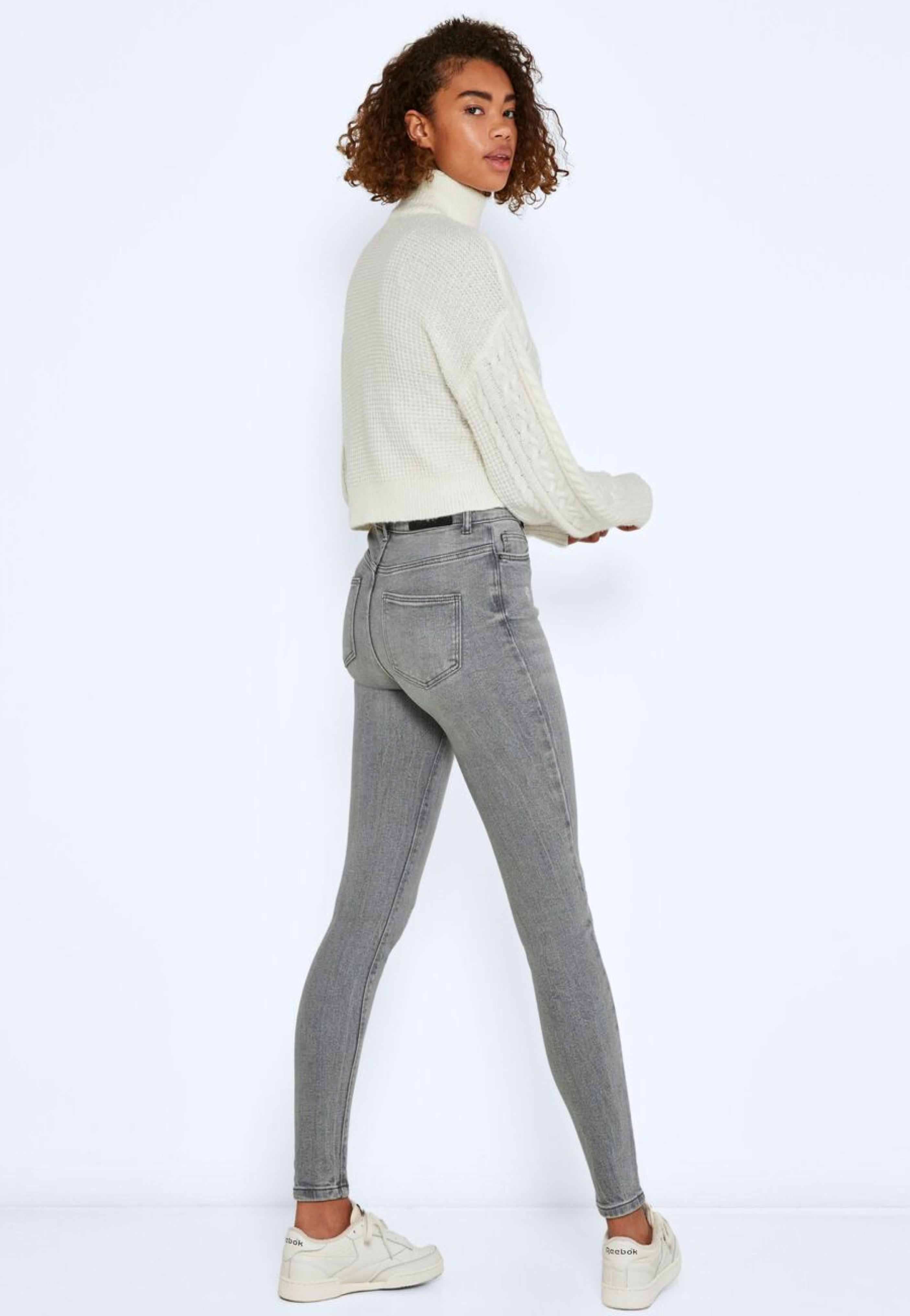 Noisy May - Callie Skinny Medium Grey Denim - Jeans | Women-Image