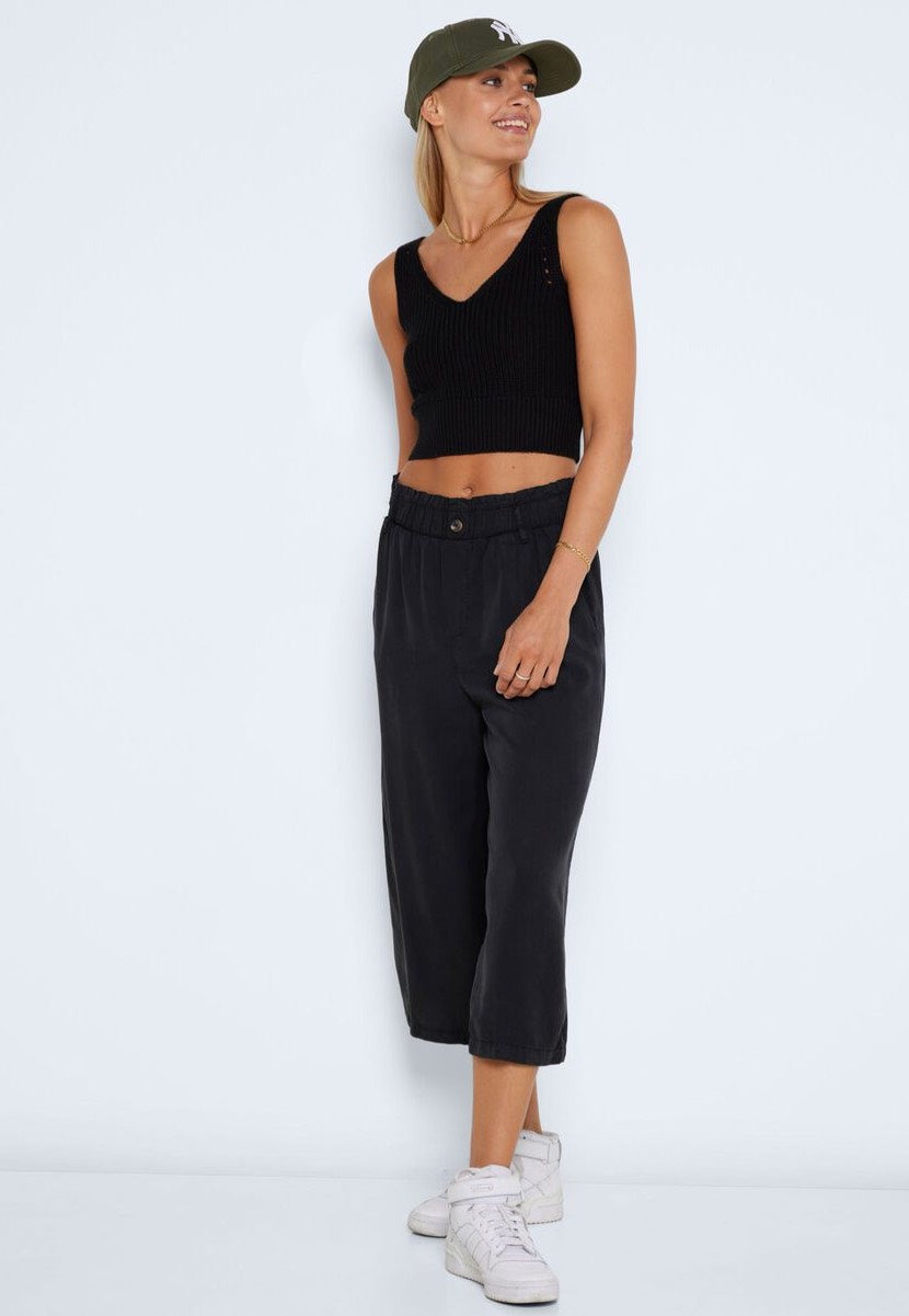 Noisy May - Sara O Neck Knit Black - Top | Women-Image