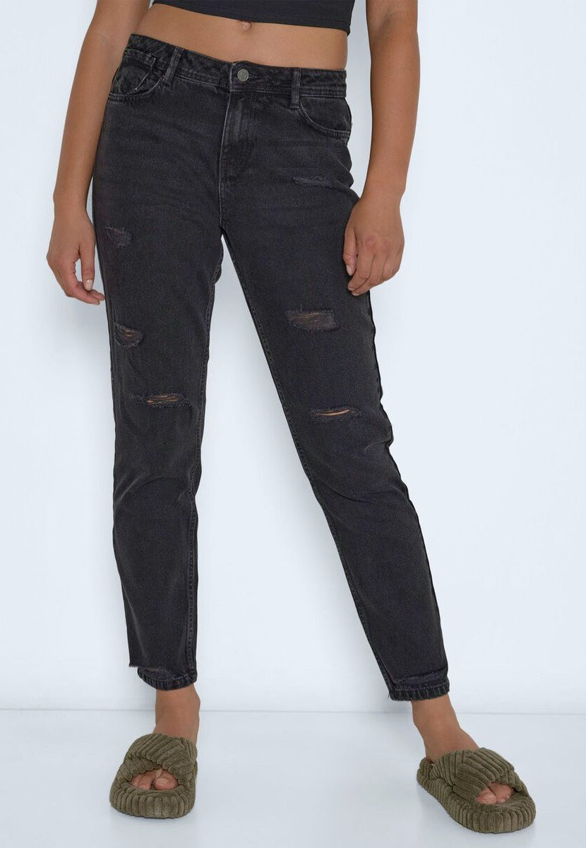 Noisy May - Marzy Boyfriend Slim Black - Jeans | Women-Image