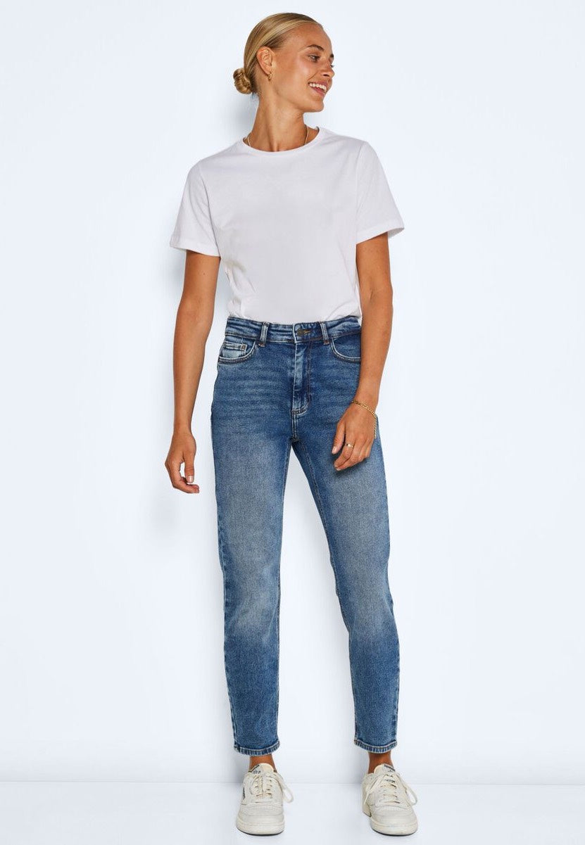 Noisy May - Moni Straight Dark Blue Denim - Jeans | Women-Image