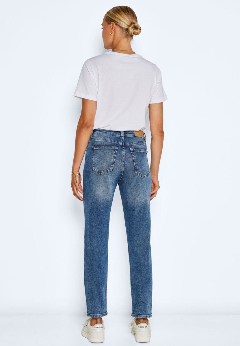 Noisy May - Moni Straight Dark Blue Denim - Jeans | Women-Image