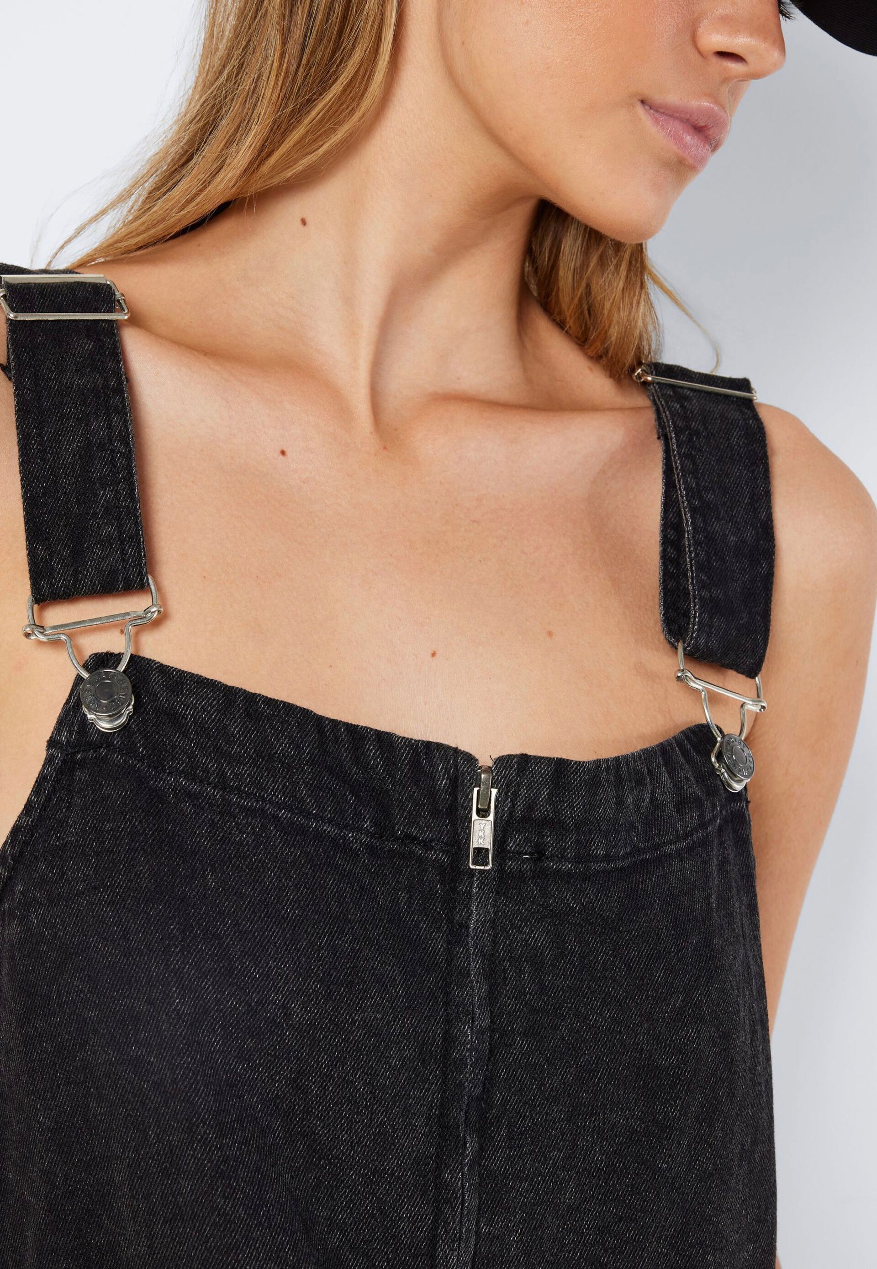 Noisy May - Meta Black Denim - Dungarees | Women-Image