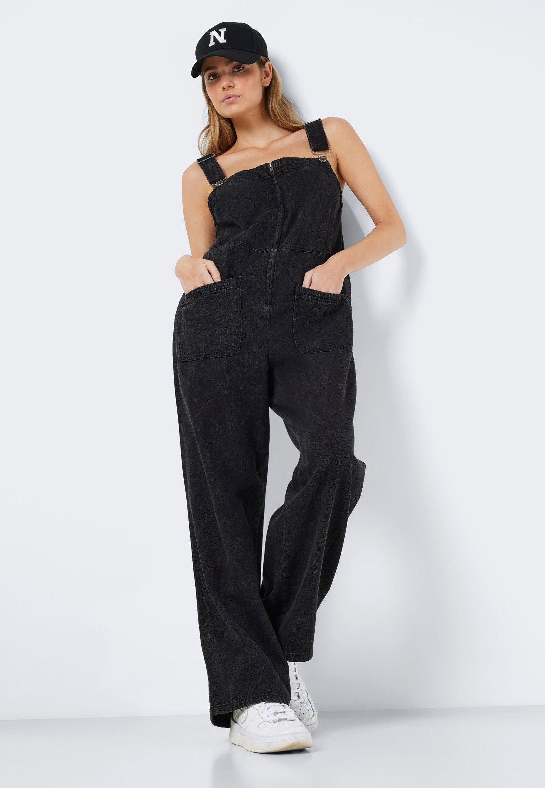 Noisy May - Meta Black Denim - Dungarees | Women-Image