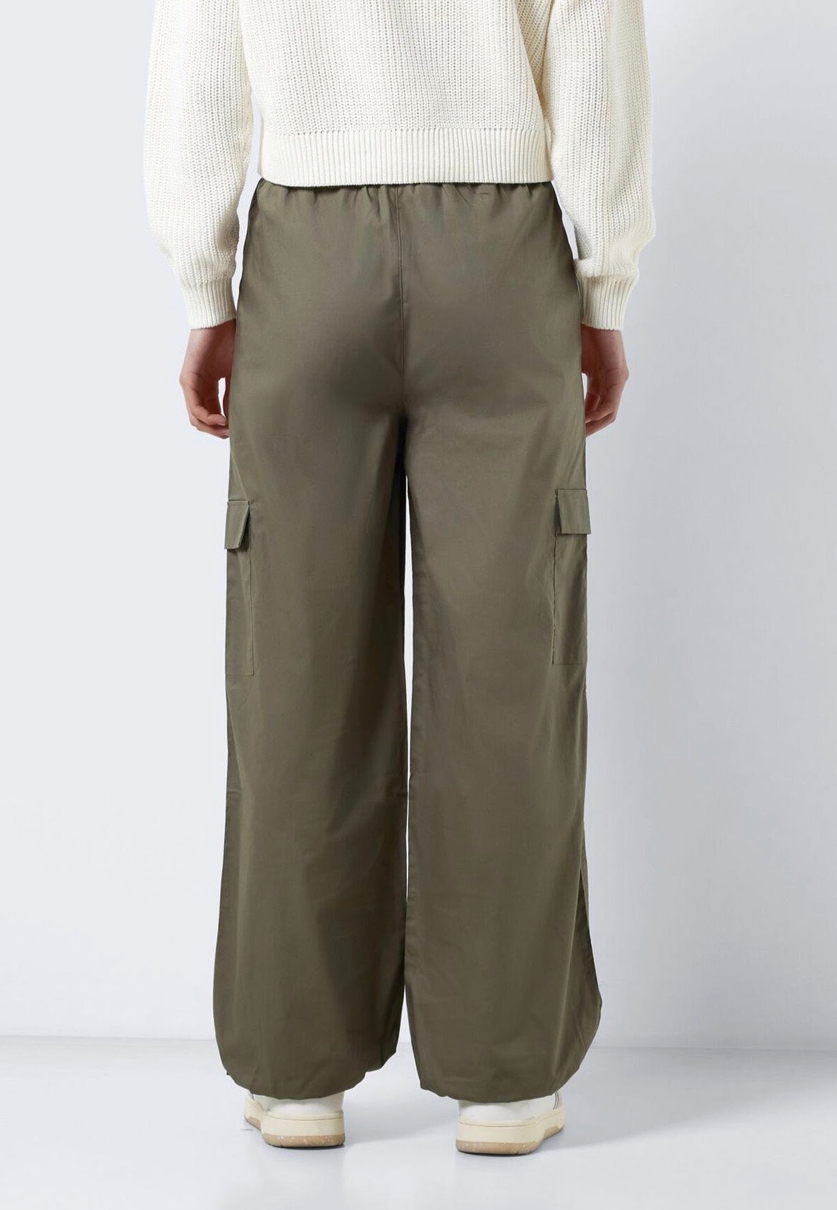 Noisy May - Pinar Cargo Tie Crocodile Solid - Pants | Women-Image