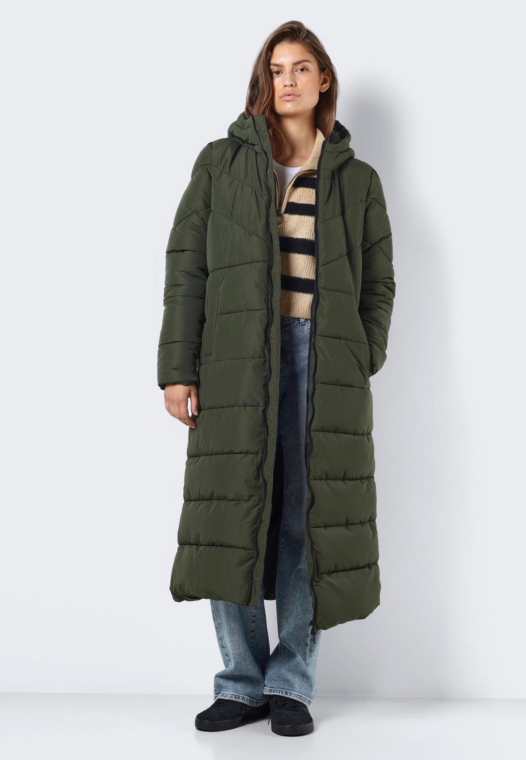 Noisy May - Dalcon X Long Kombu Green - Parka | Women-Image