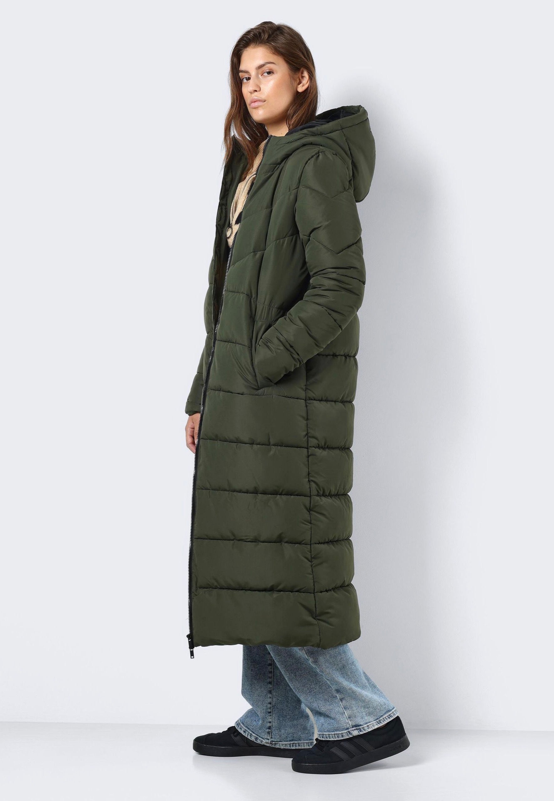 Noisy May - Dalcon X Long Kombu Green - Parka | Women-Image