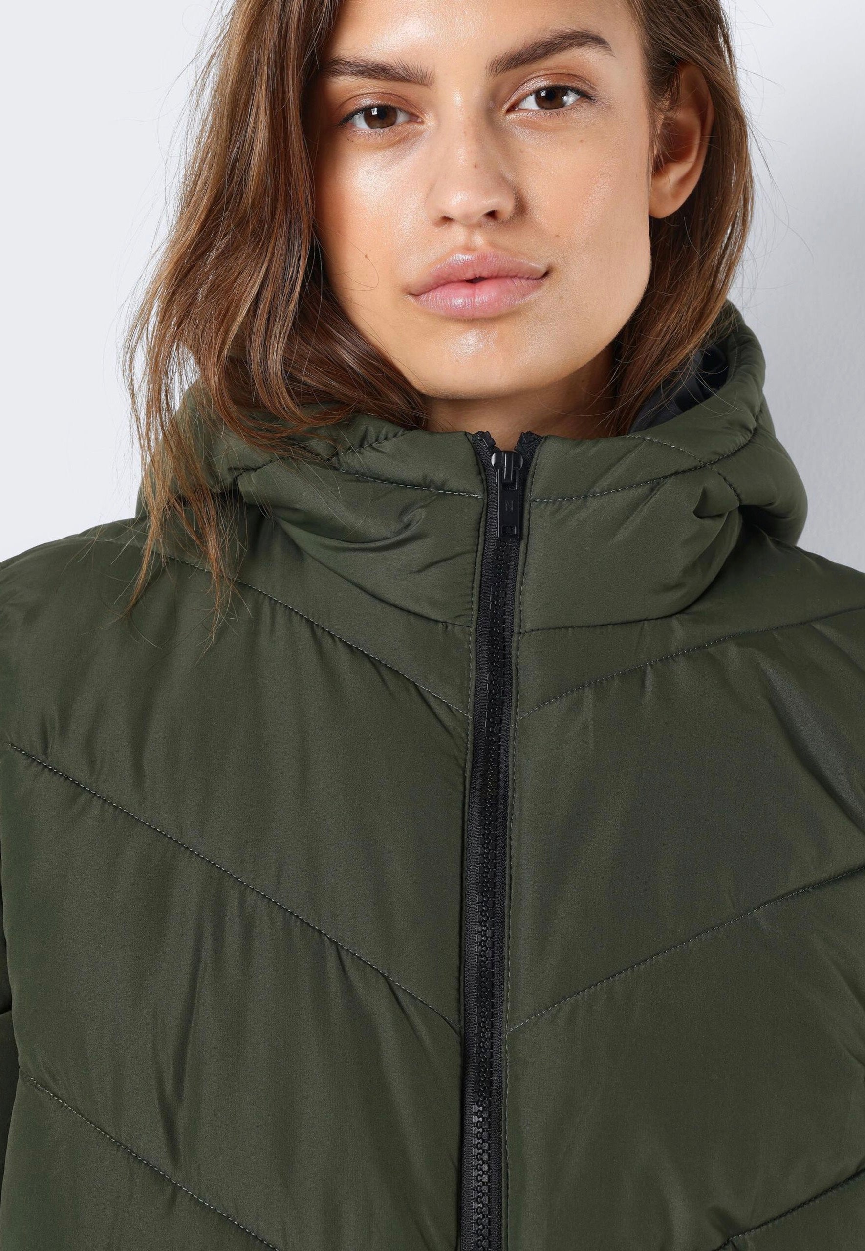 Noisy May - Dalcon X Long Kombu Green - Parka | Women-Image