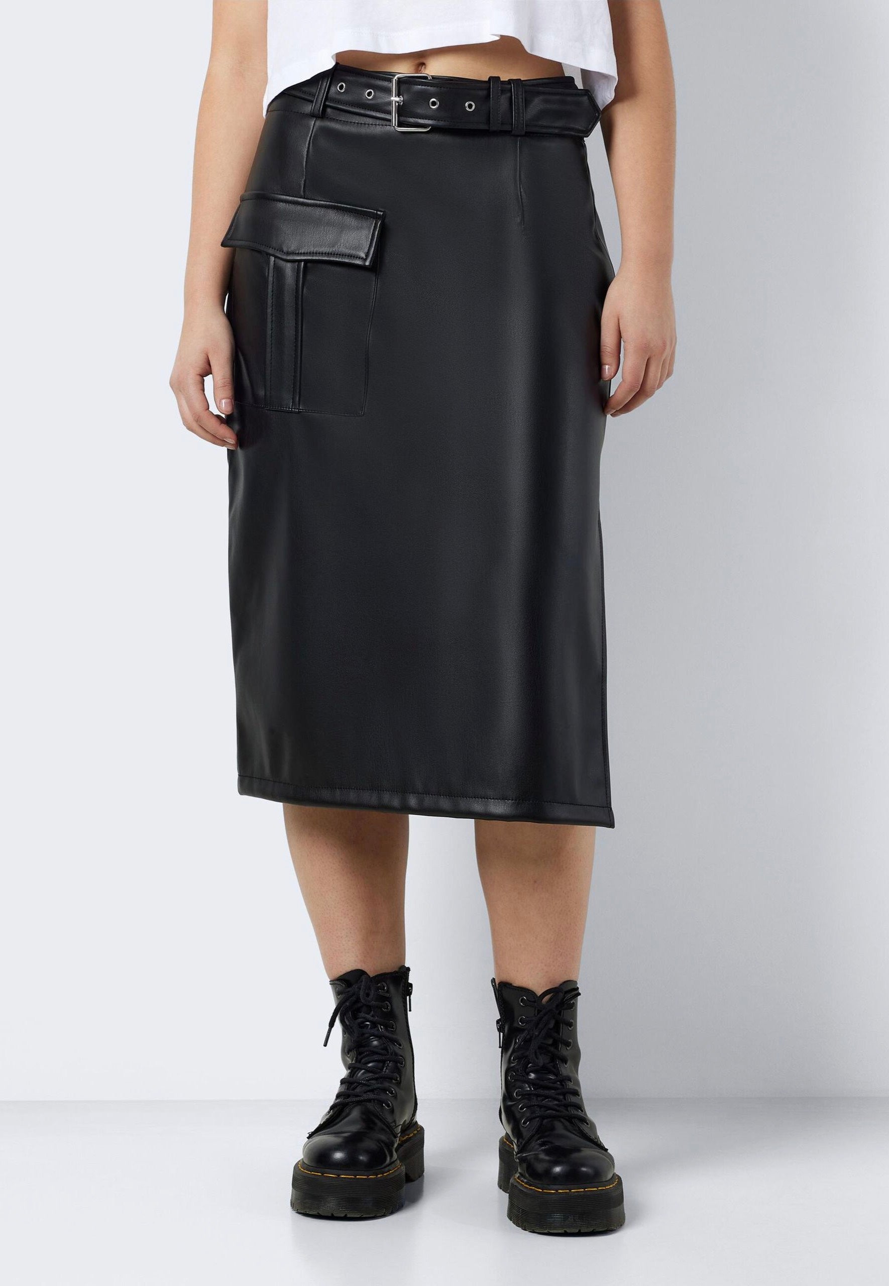 Noisy May - Paula Midi Cargo Black - Skirt | Women-Image