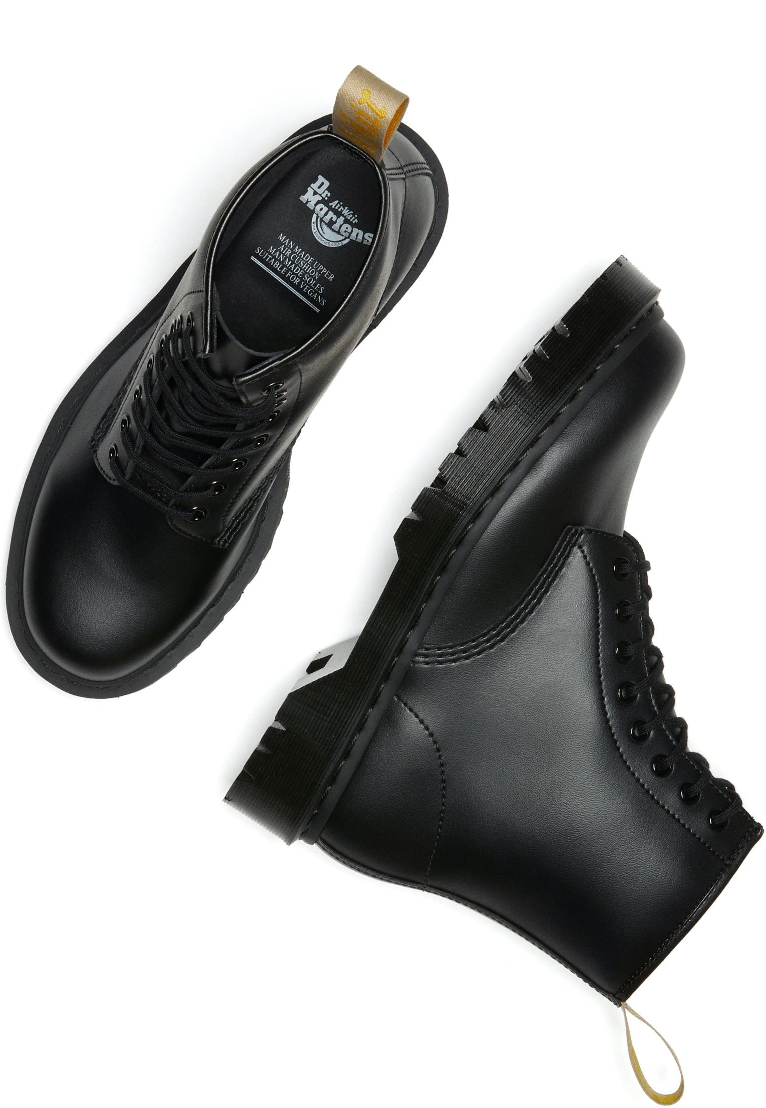 Dr. Martens - Vegan 1460 Bex Mono Black Felix Rub Off - Shoes | Men-Image