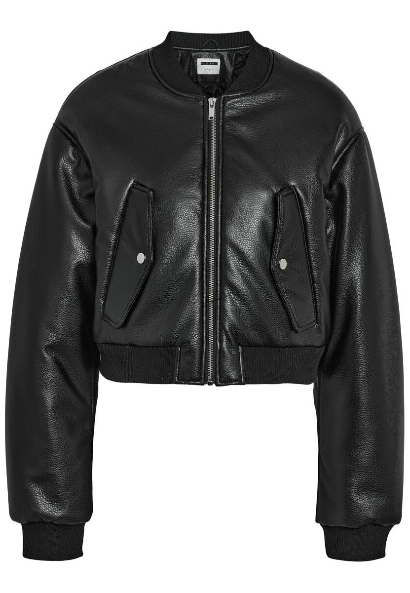 Noisy May - Eileen Pu Structured Black - Leather Jacket | Women-Image