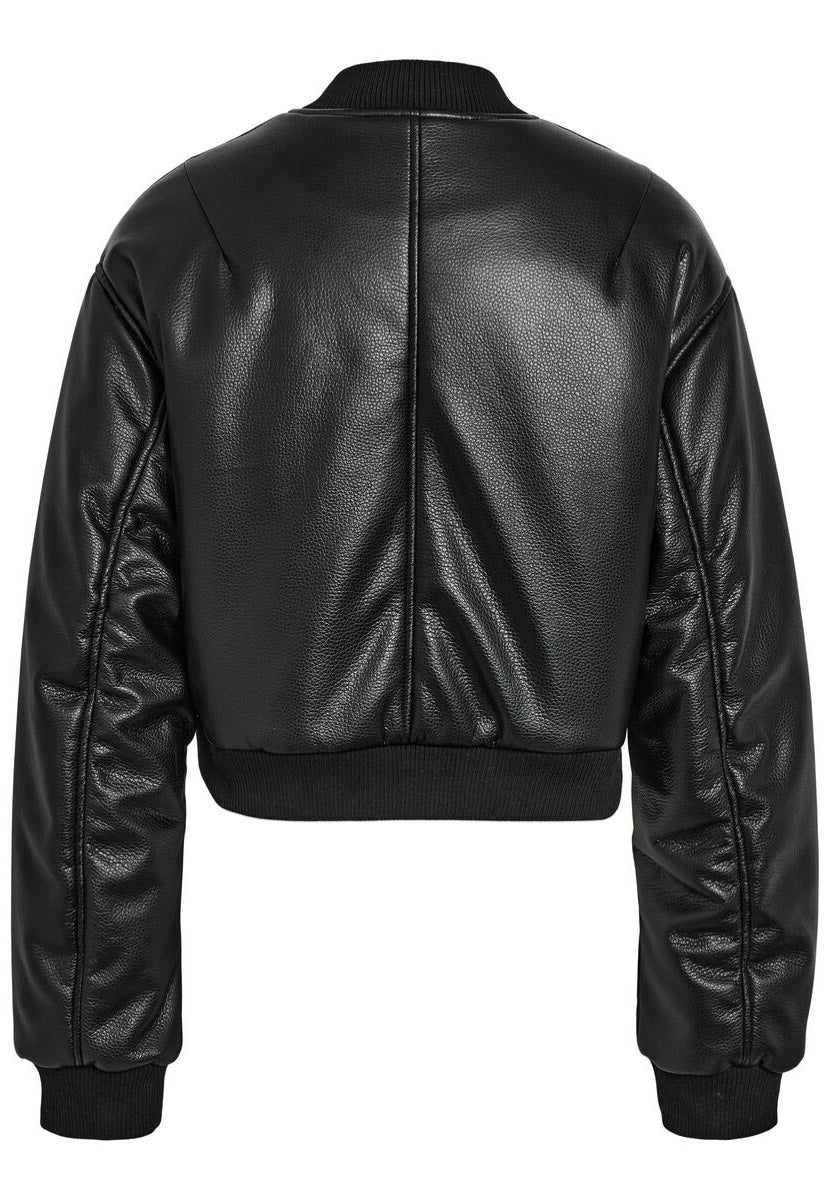 Noisy May - Eileen Pu Structured Black - Leather Jacket | Women-Image