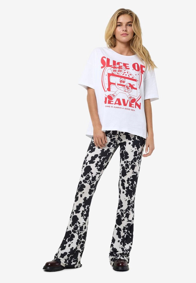 Noisy May - Bella Black Cow - Leggings | Women-Image