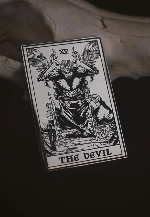 Lively Ghosts - The Devil Tarot Silver - Pin | Neutral-Image