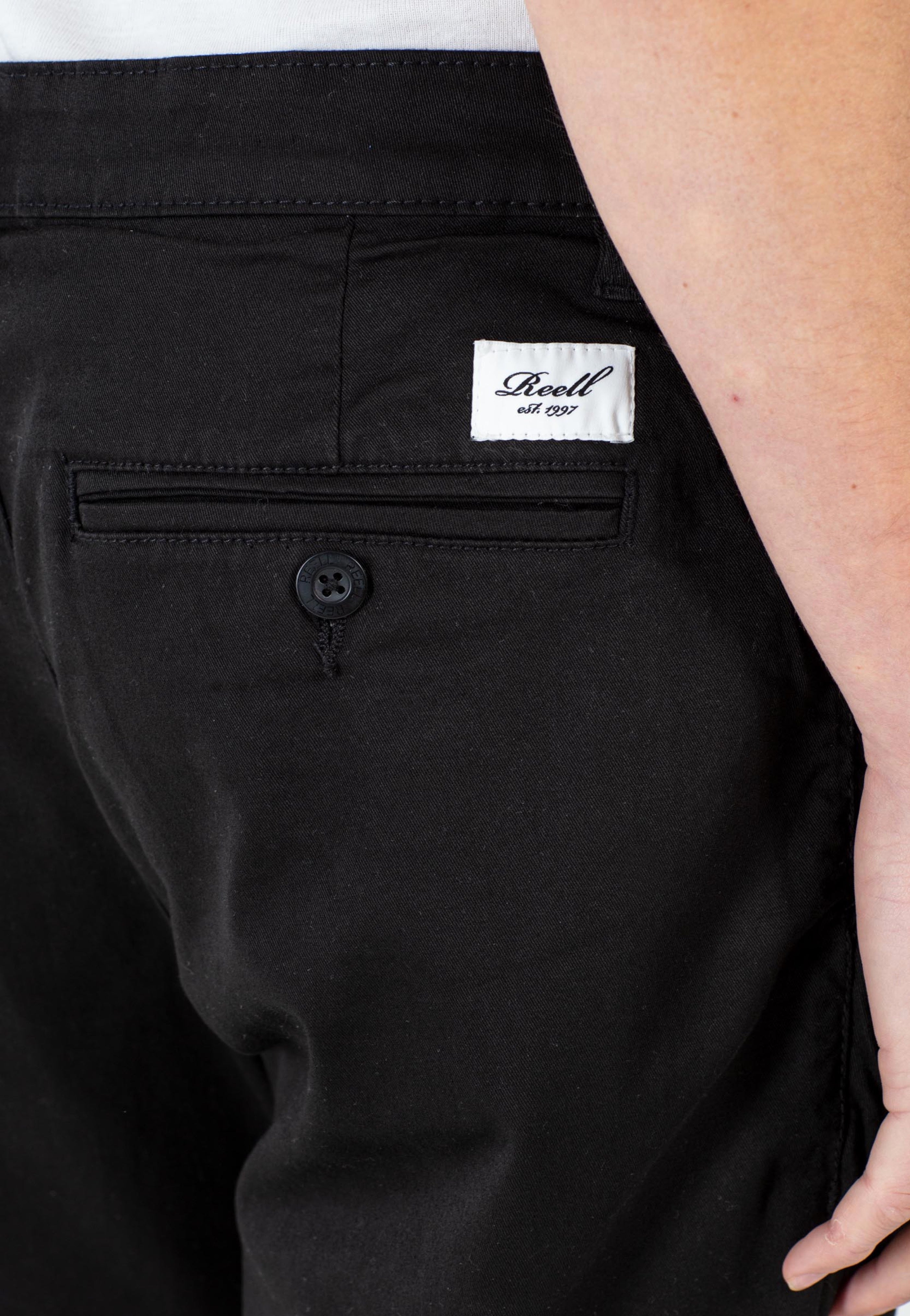 REELL - Regular Flex Chino Black - Pants | Men-Image