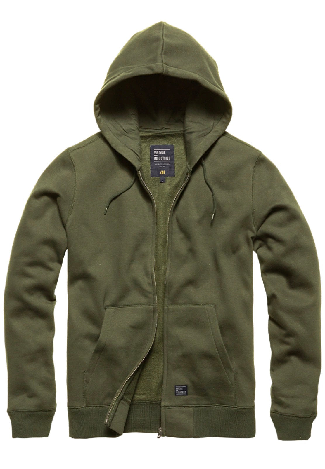 Vintage Industries - Redstone Hooded Bright Olive - Zipper | Neutral-Image