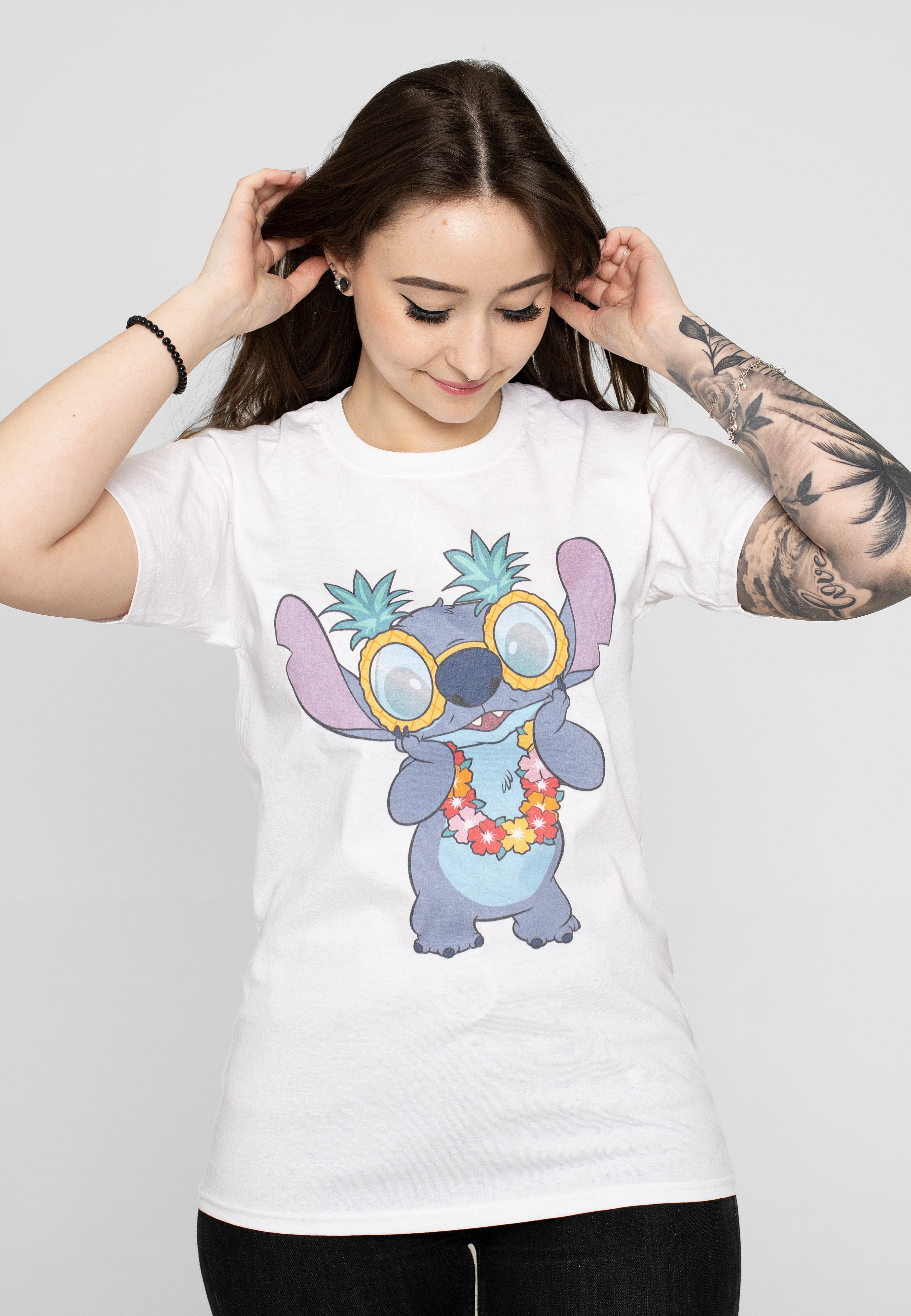 Lilo & Stitch - Tropical Fun White - T-Shirt | Women-Image