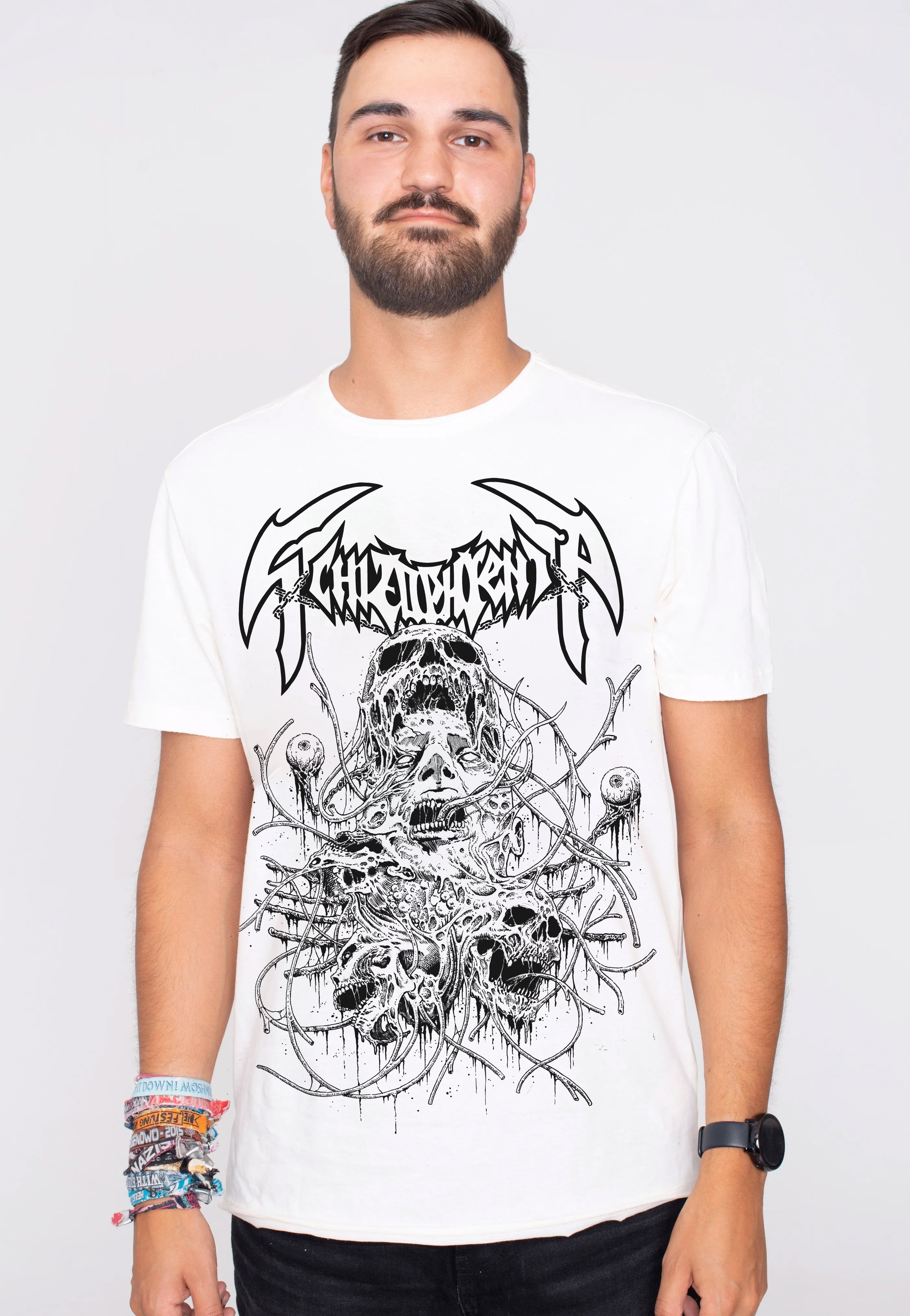 Schizophrenia - Cranial Disintegration White - T-Shirt | Men-Image