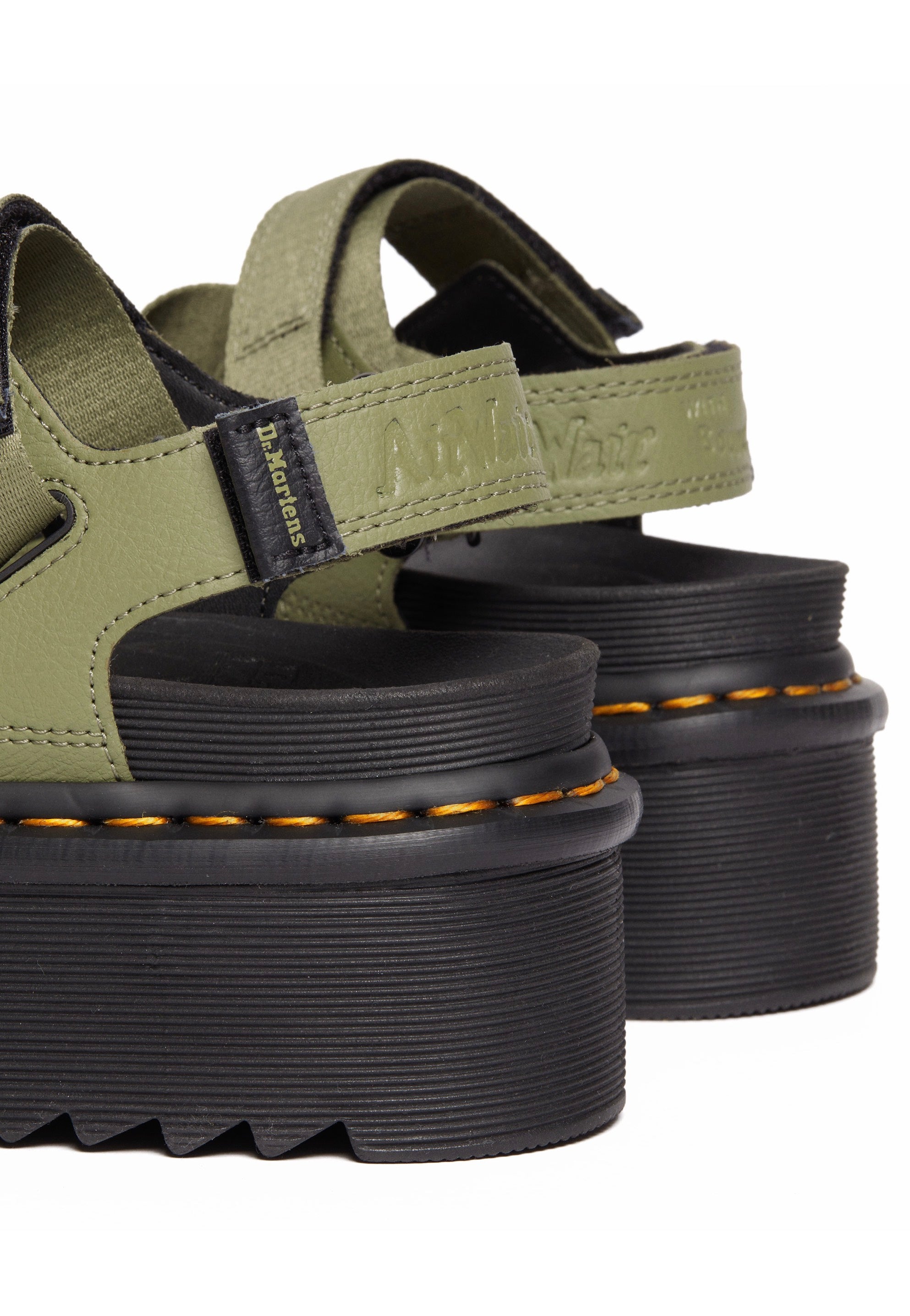 Dr. Martens - Kimber II Muted Olive Athena/Olive/Smoked Mint Webbing - Girl Sandals | Women-Image