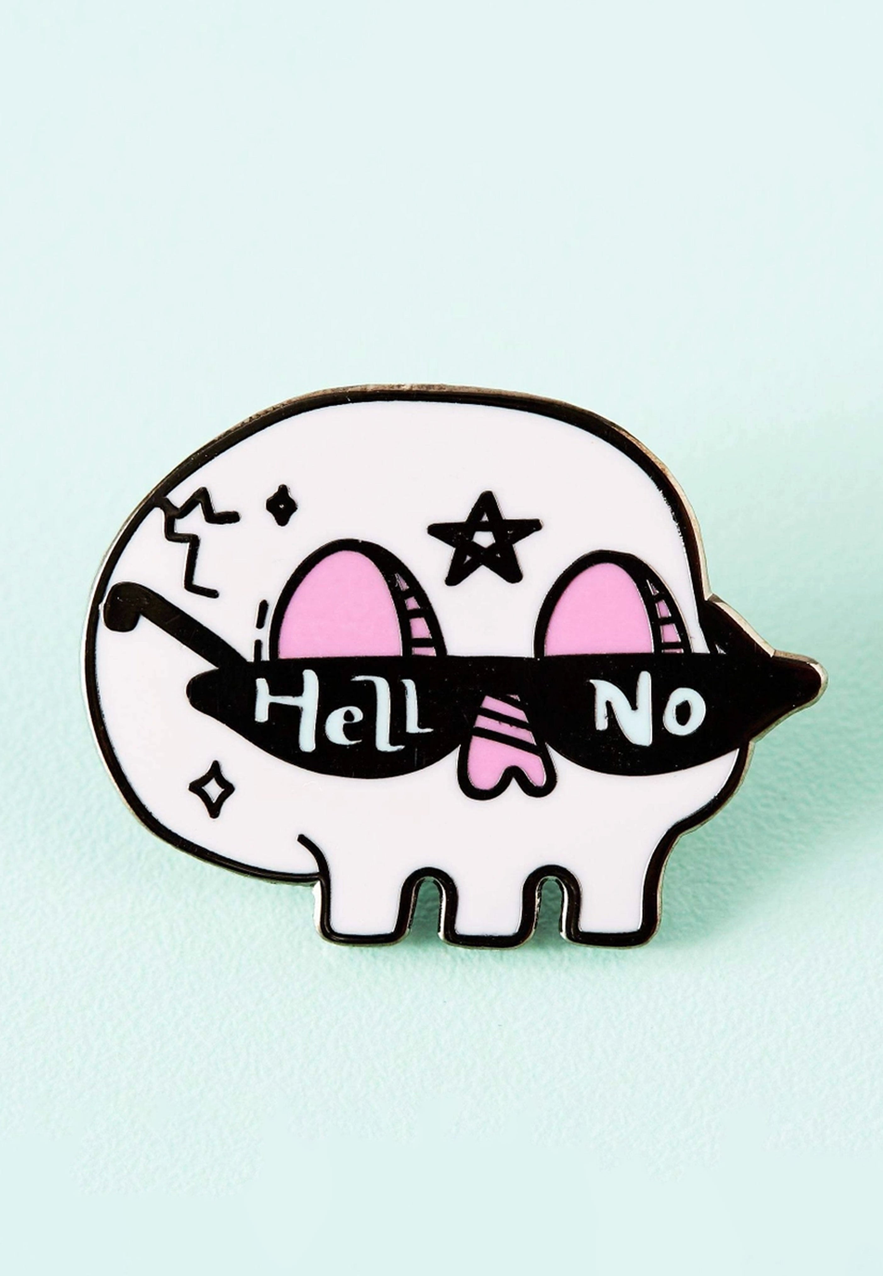 Punky Pins - Hell No Skull - Pin | Neutral-Image