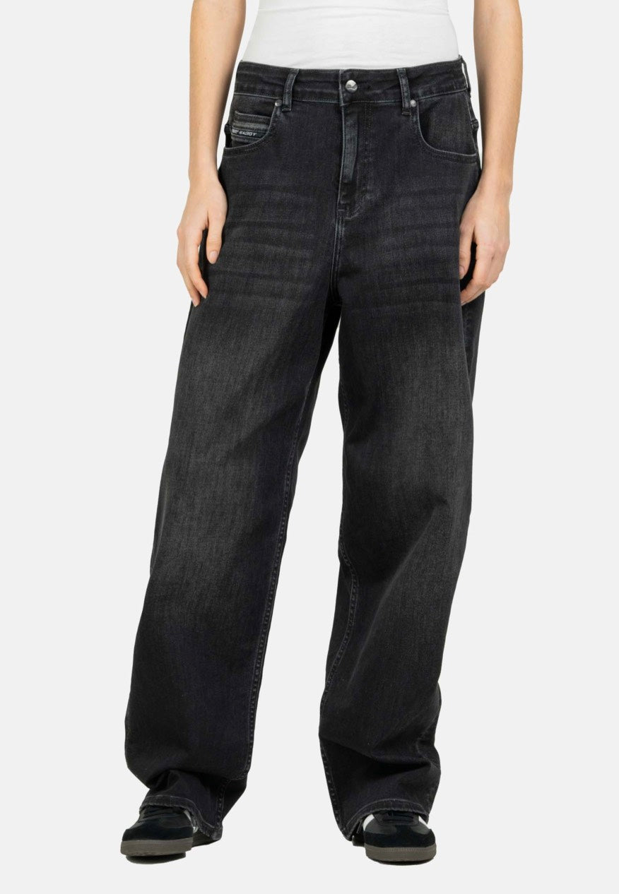 REELL - Women Chloé Baggy Black Faded - Jeans | Women-Image