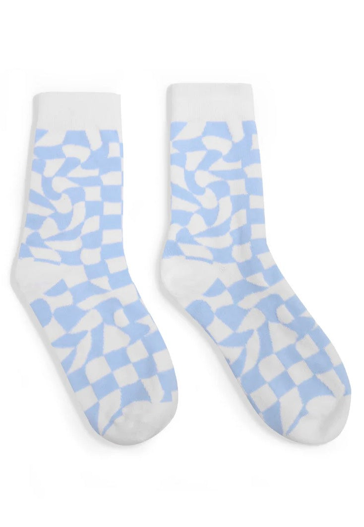 Koi Footwear - Check Mate Blue - Socks | Neutral-Image