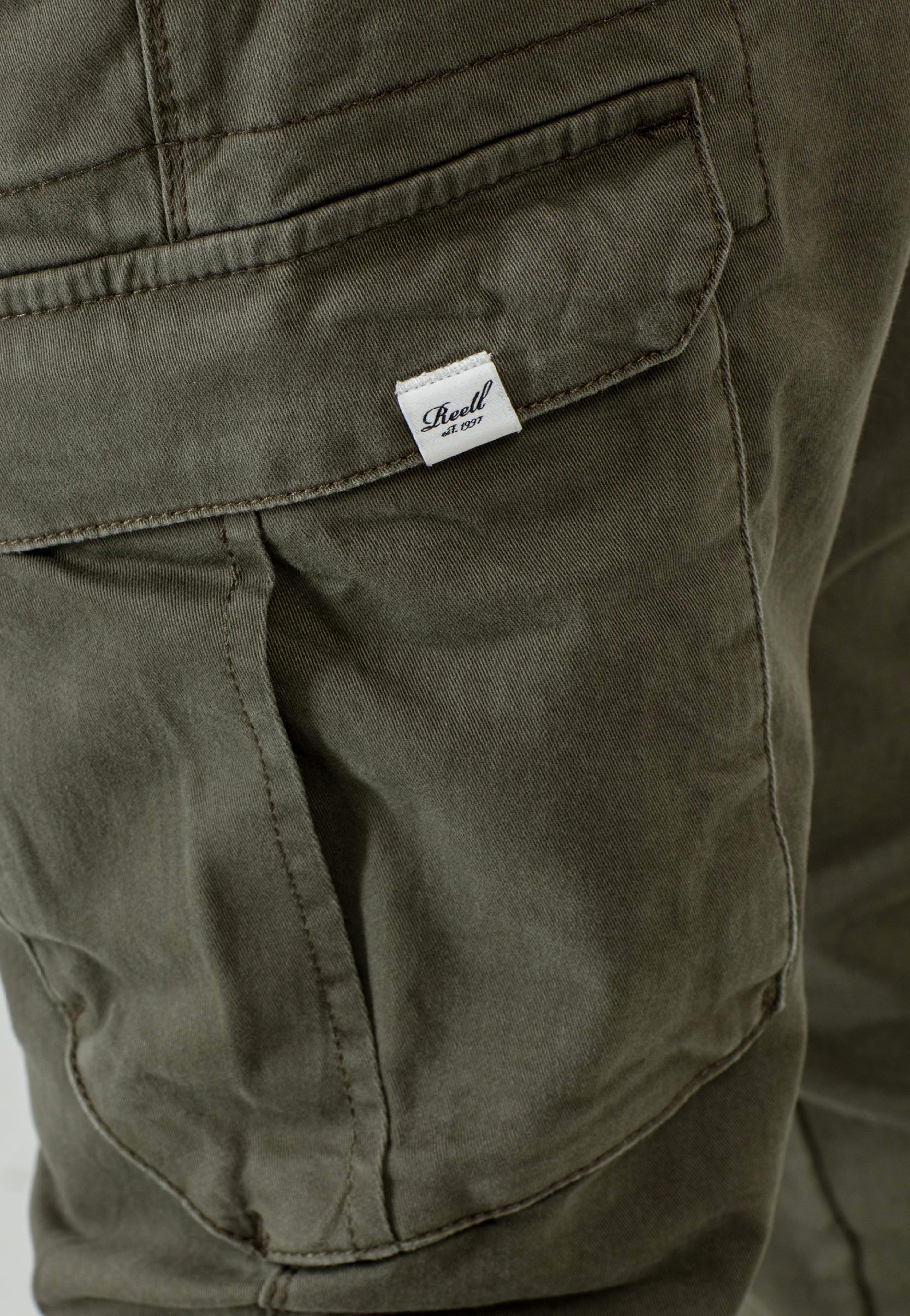 REELL - Reflex Rib Cargo Olive - Pants | Men-Image