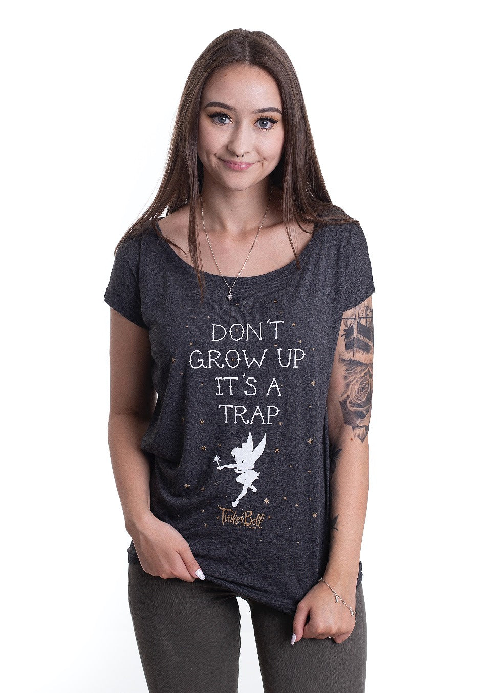 Tinkerbell - Tinkerbell Don't Grow Up Grey - Girly | Women-Image