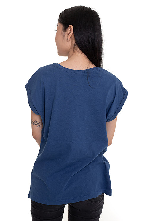 Urban Classics - Ladies Extended Shoulder Sporty Blue - T-Shirt | Women-Image