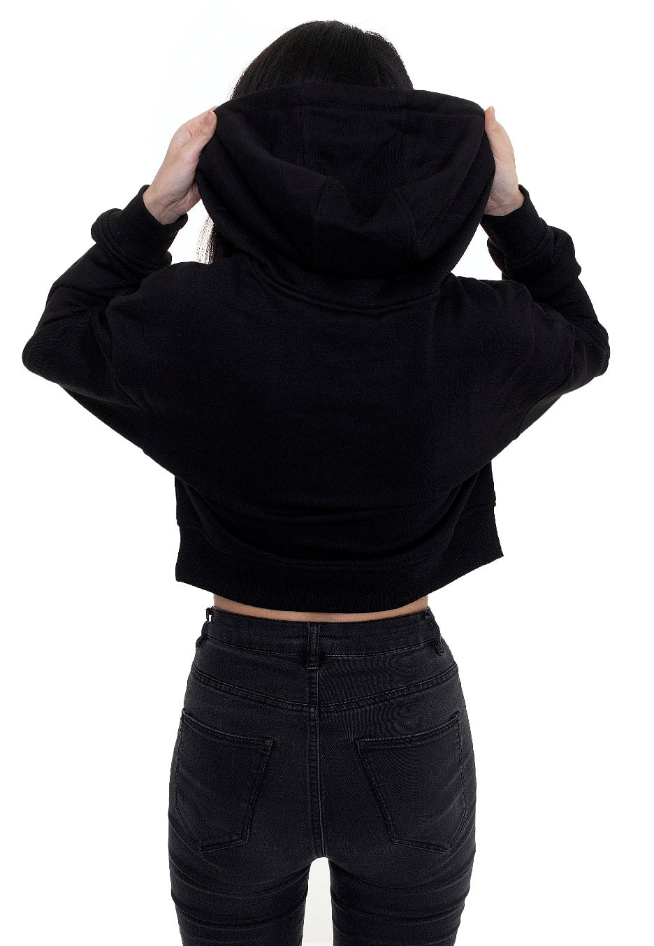 Urban Classics - Ladies Short Terry Black - Hoodie | Women-Image