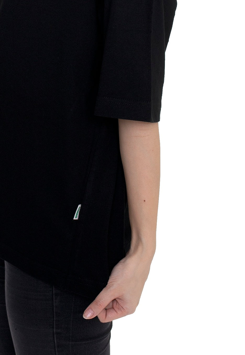 Urban Classics - Ladies Organic Oversized Pleat Black - T-Shirt | Women-Image