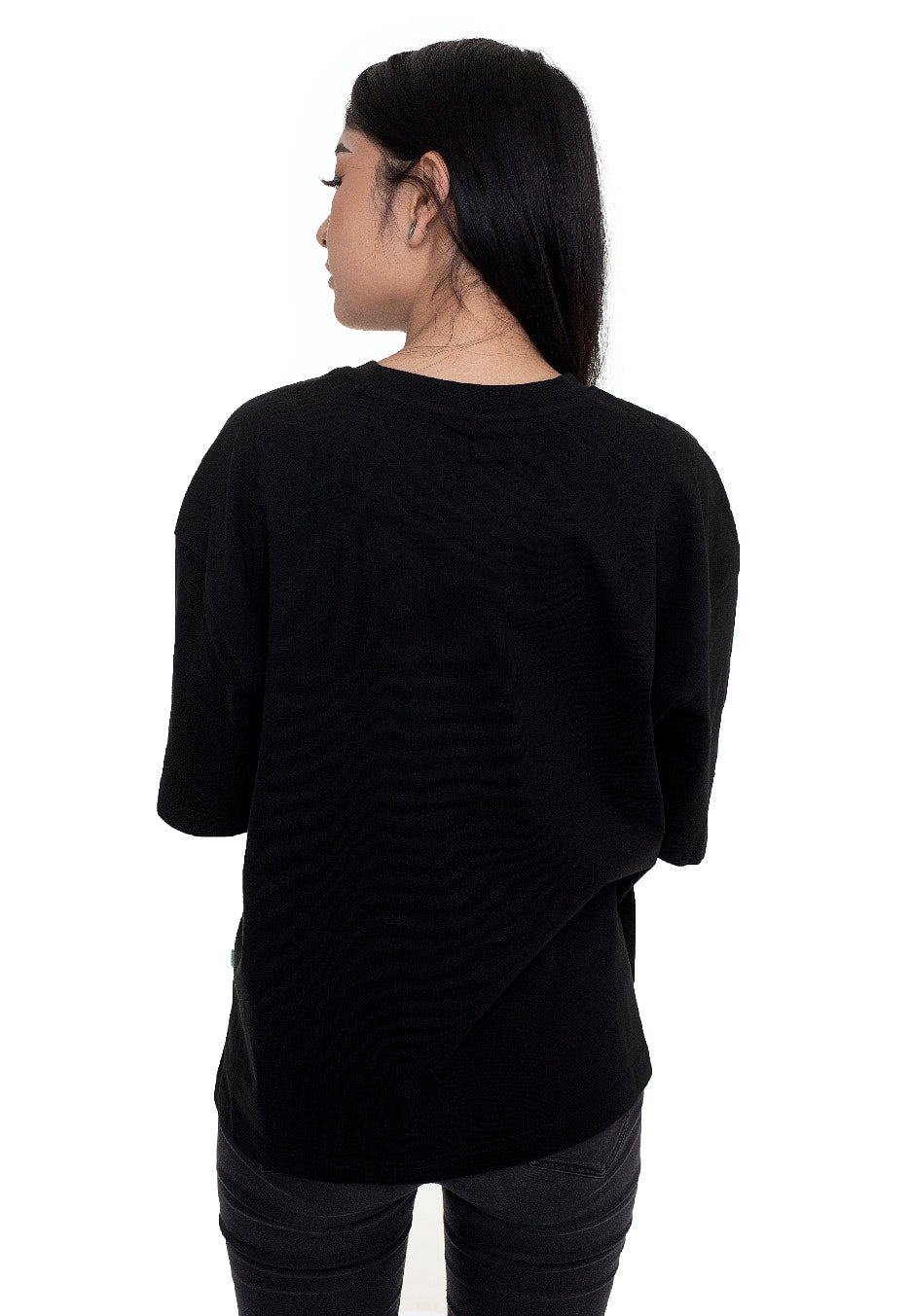 Urban Classics - Ladies Organic Oversized Pleat Black - T-Shirt | Women-Image