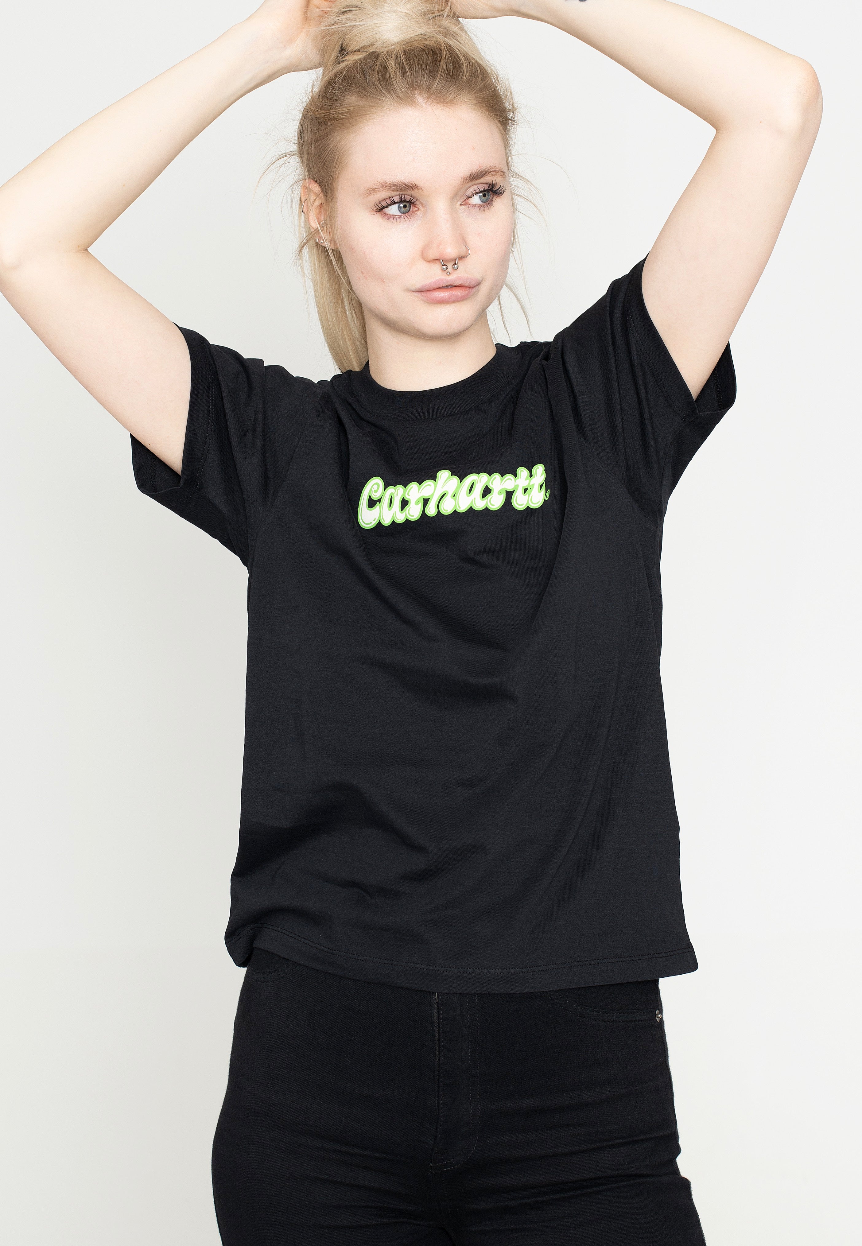 Carhartt WIP - W' Liquid Script Black - T-Shirt | Women-Image