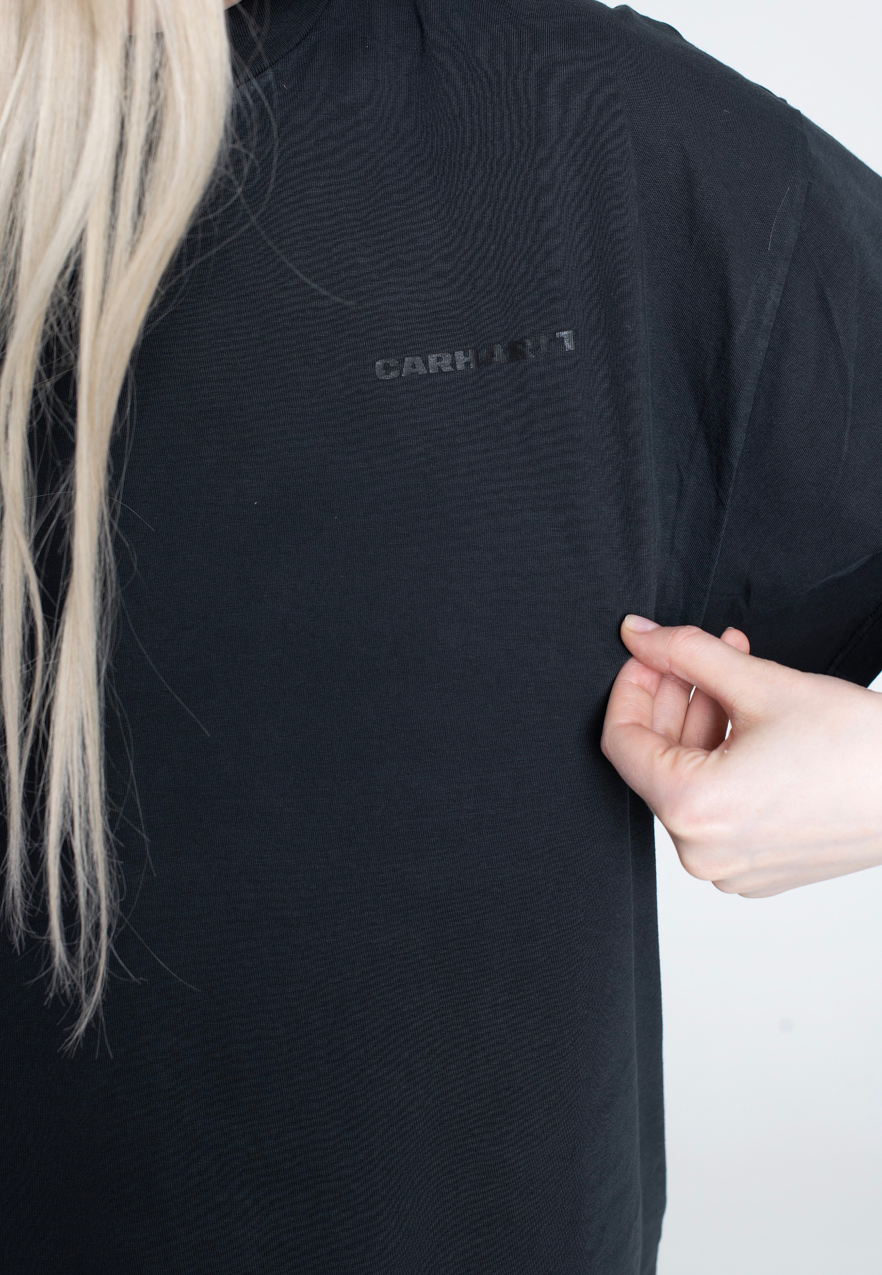 Carhartt WIP - W' Akron Pigment Garment Dyed Black - T-Shirt | Women-Image