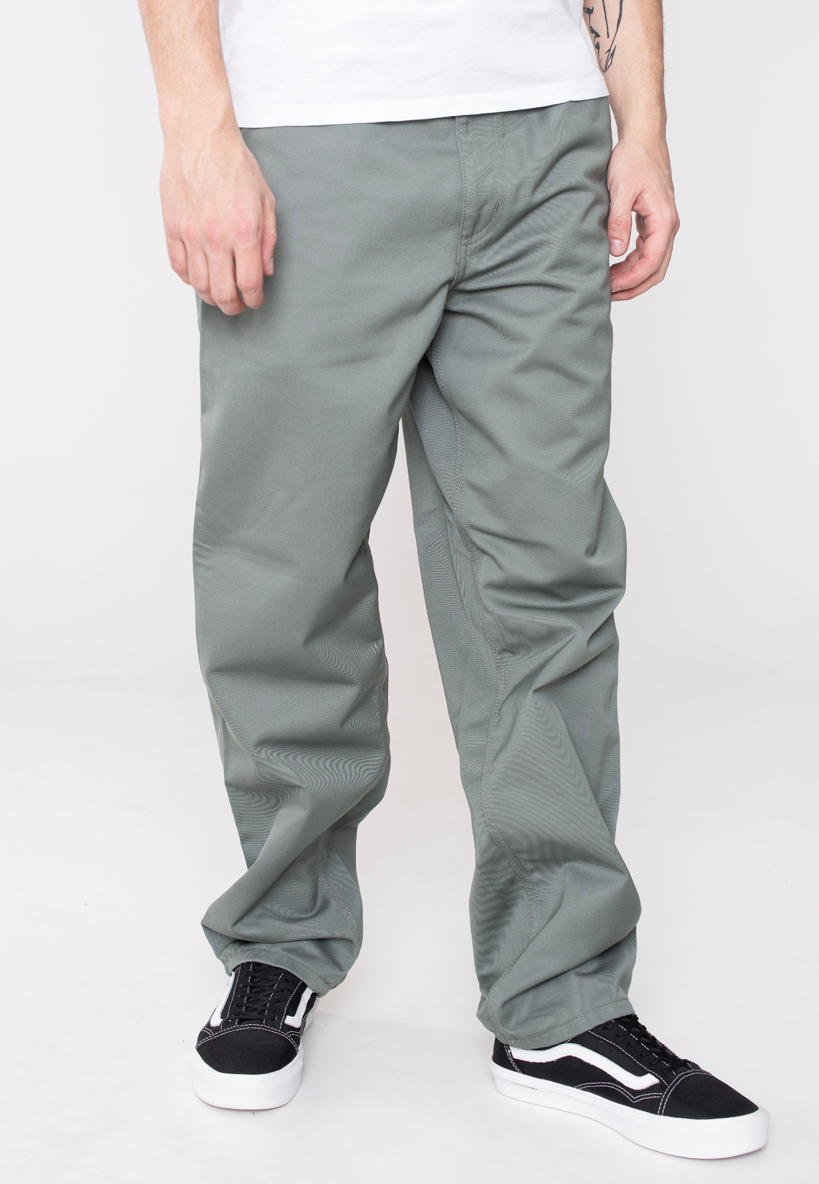 Carhartt WIP - Simple Rinsed Smoke Green - Pants | Men-Image