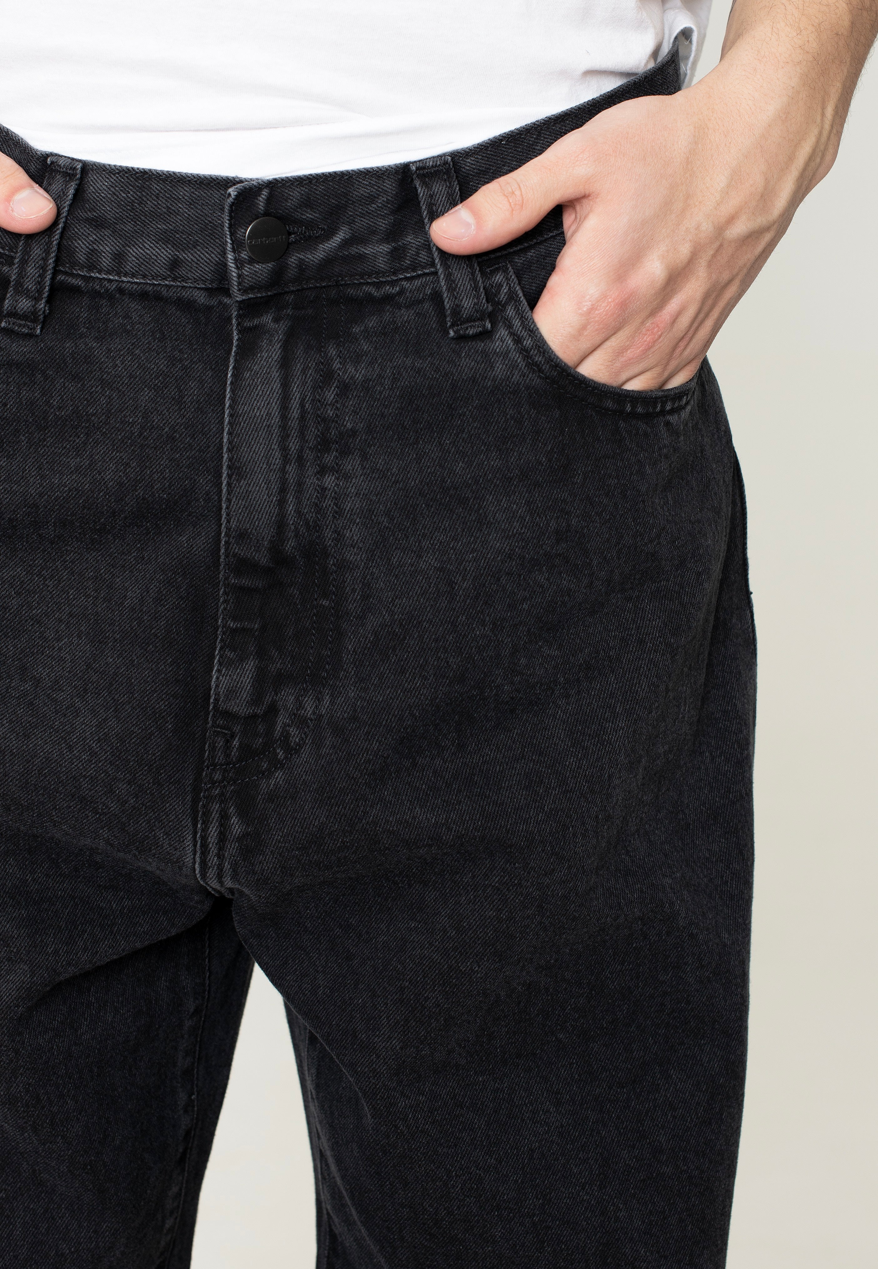 Carhartt WIP - Landon Pant Stone Washed Black - Jeans | Men-Image