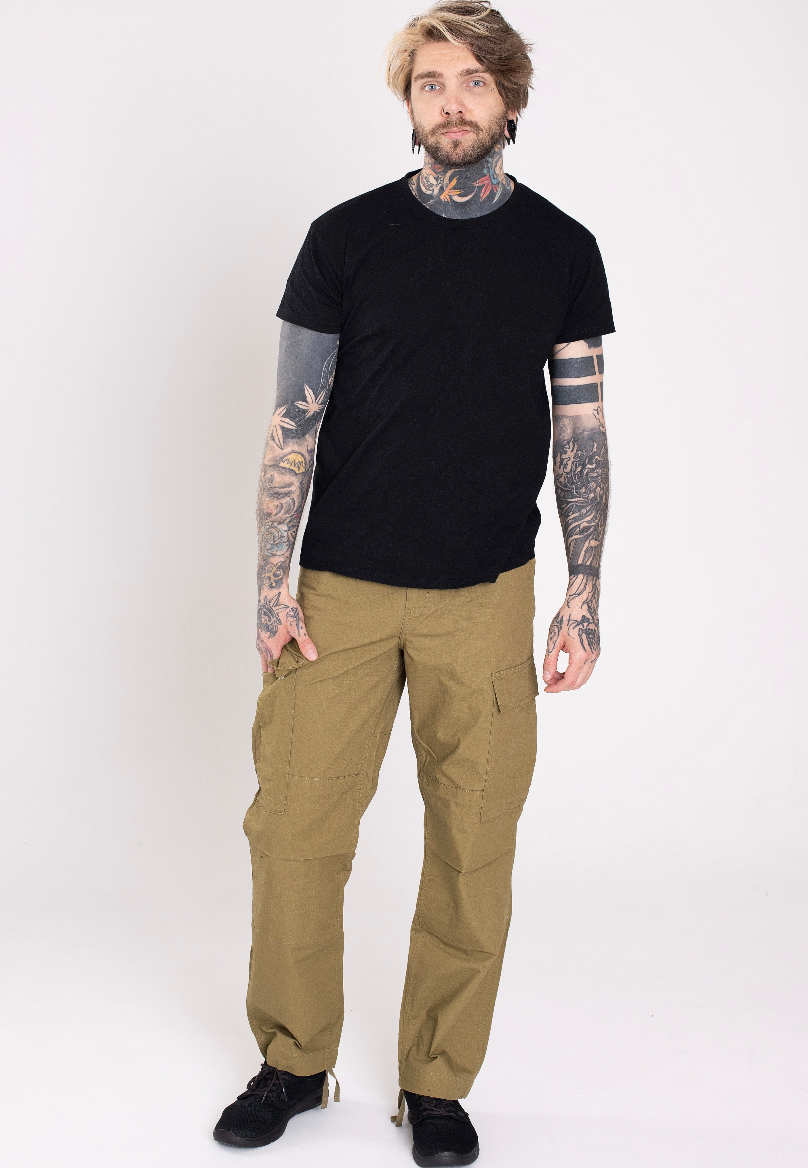 Carhartt WIP - Regular Cargo Rinsed Larch - Pants | Men-Image