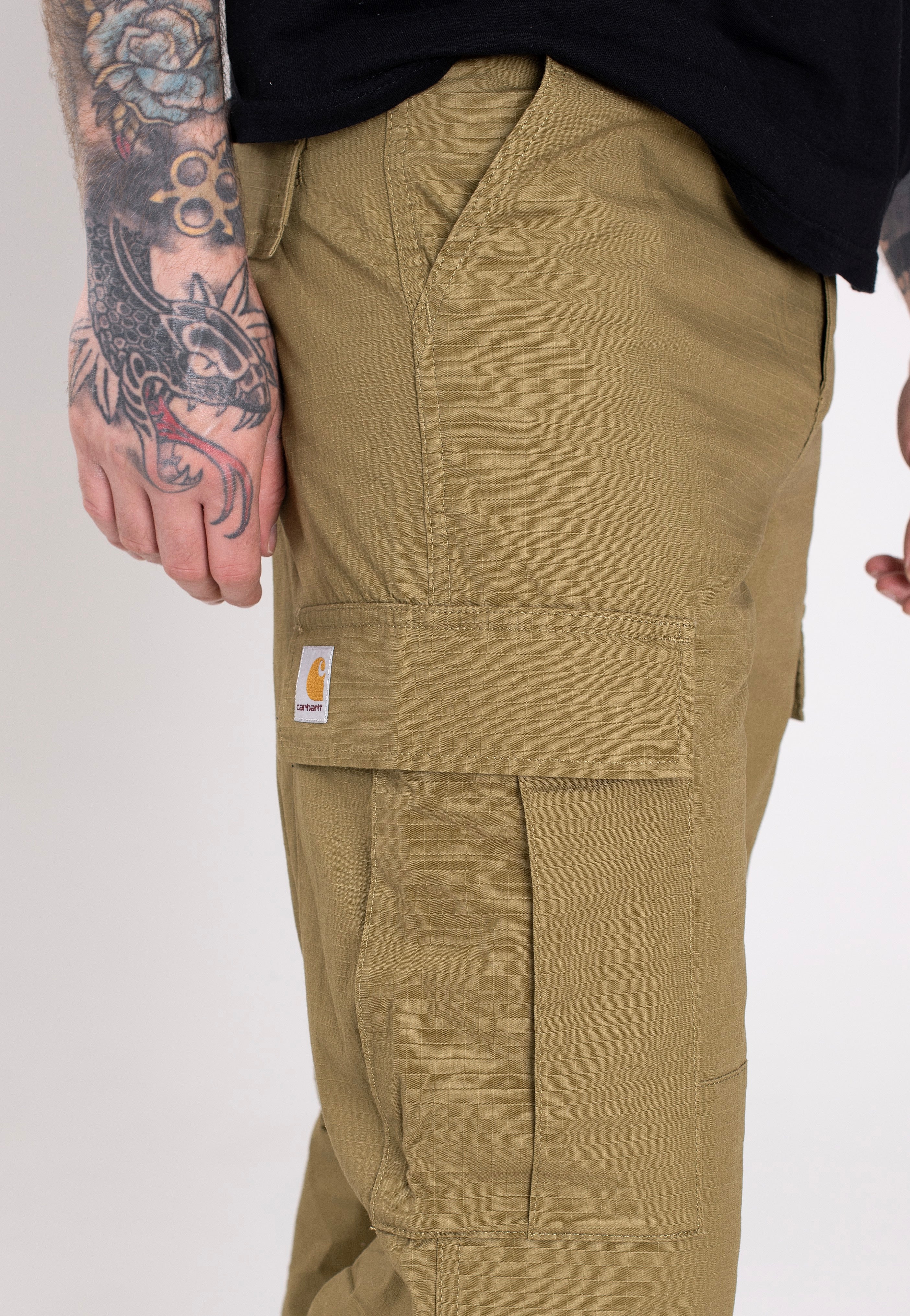 Carhartt WIP - Regular Cargo Rinsed Larch - Pants | Men-Image