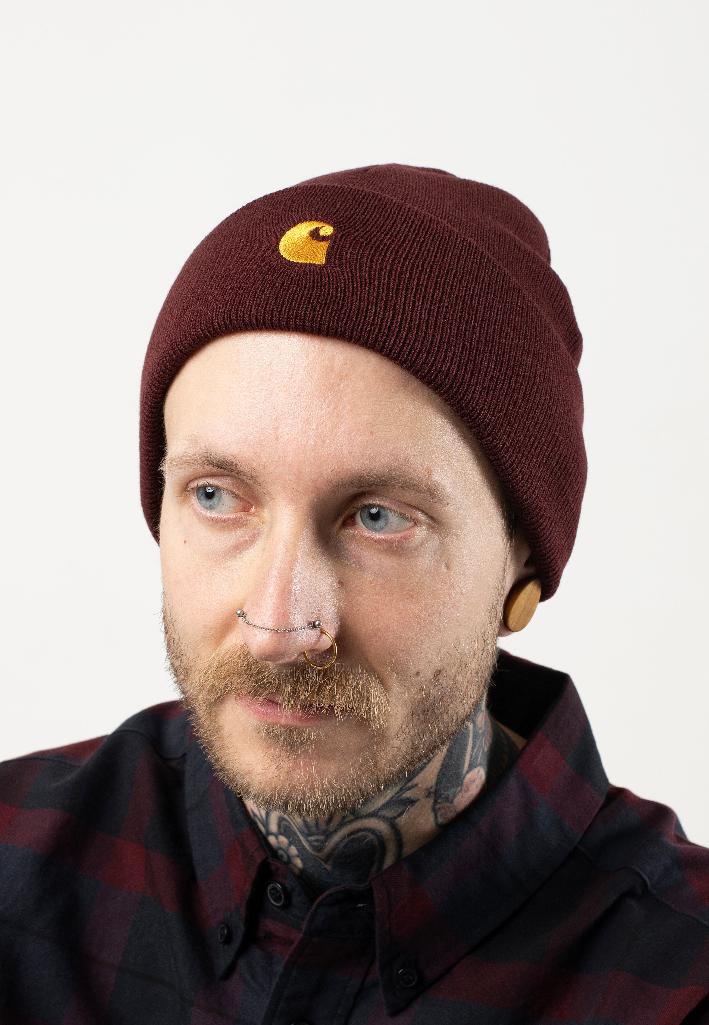 Carhartt WIP - Chase Amarone/Gold - Beanie | Neutral-Image