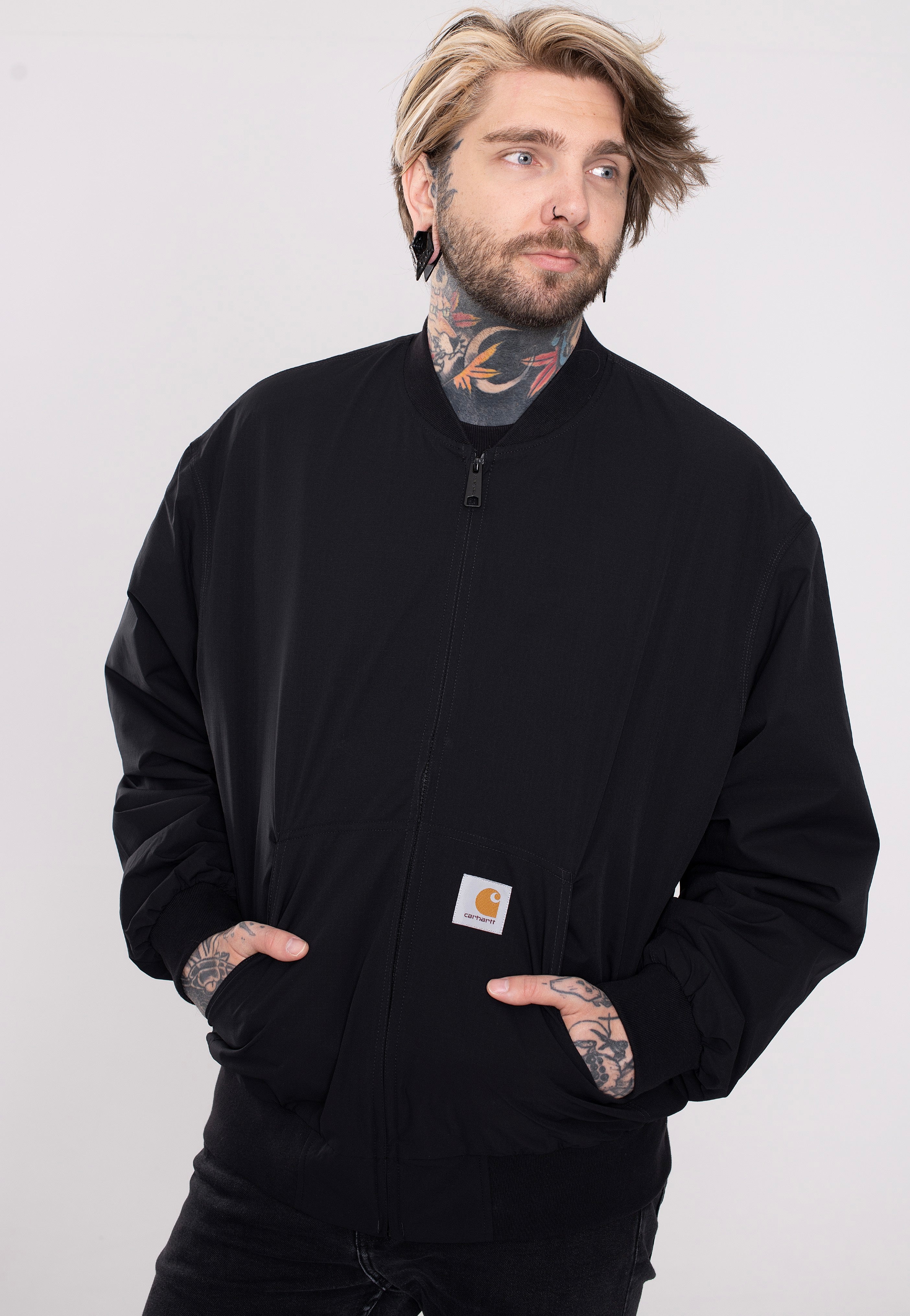 Carhartt WIP - Active Bomber Black - Jacket | Men-Image