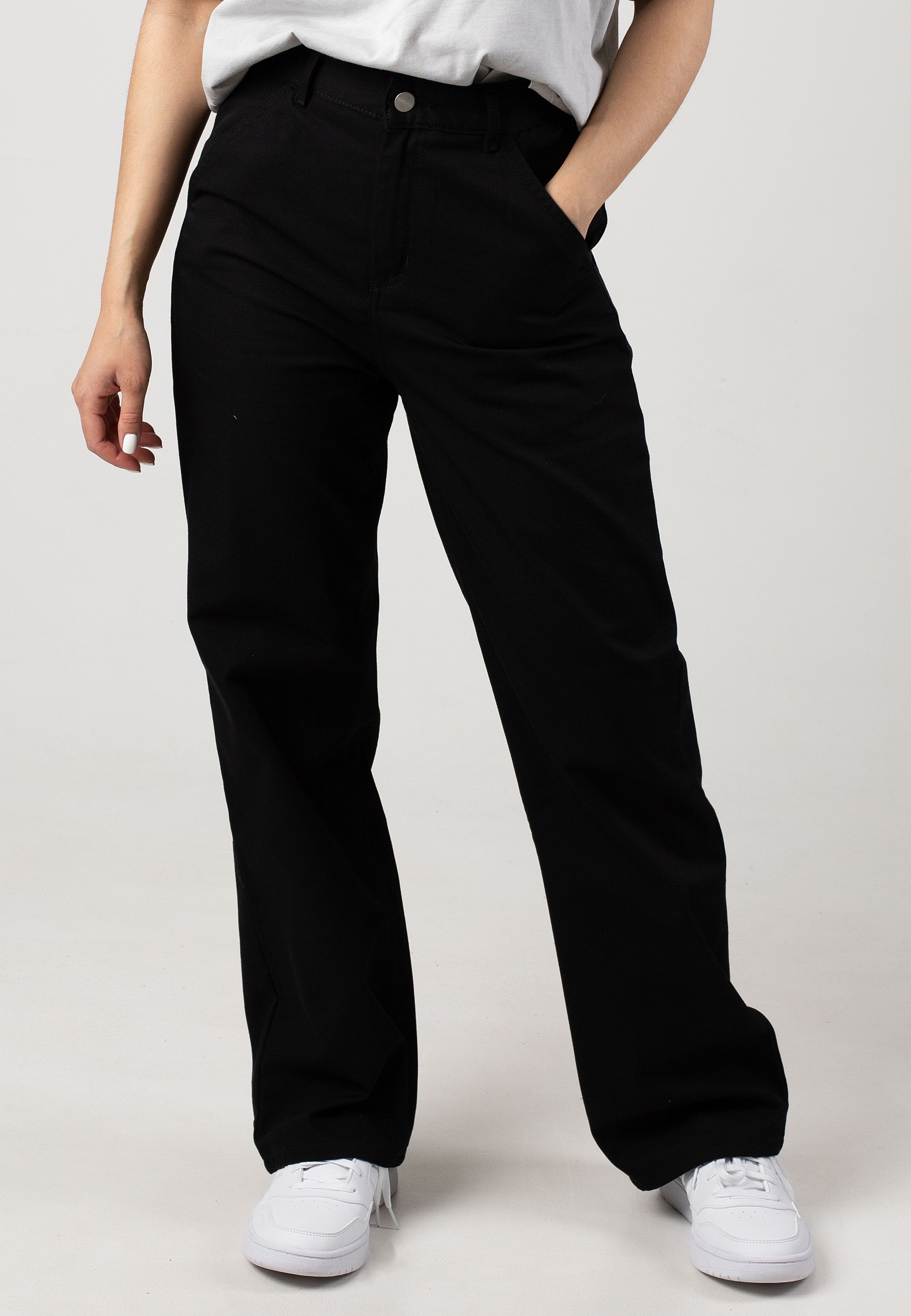 Carhartt WIP - W' Simple Rinsed Black - Pants | Women-Image