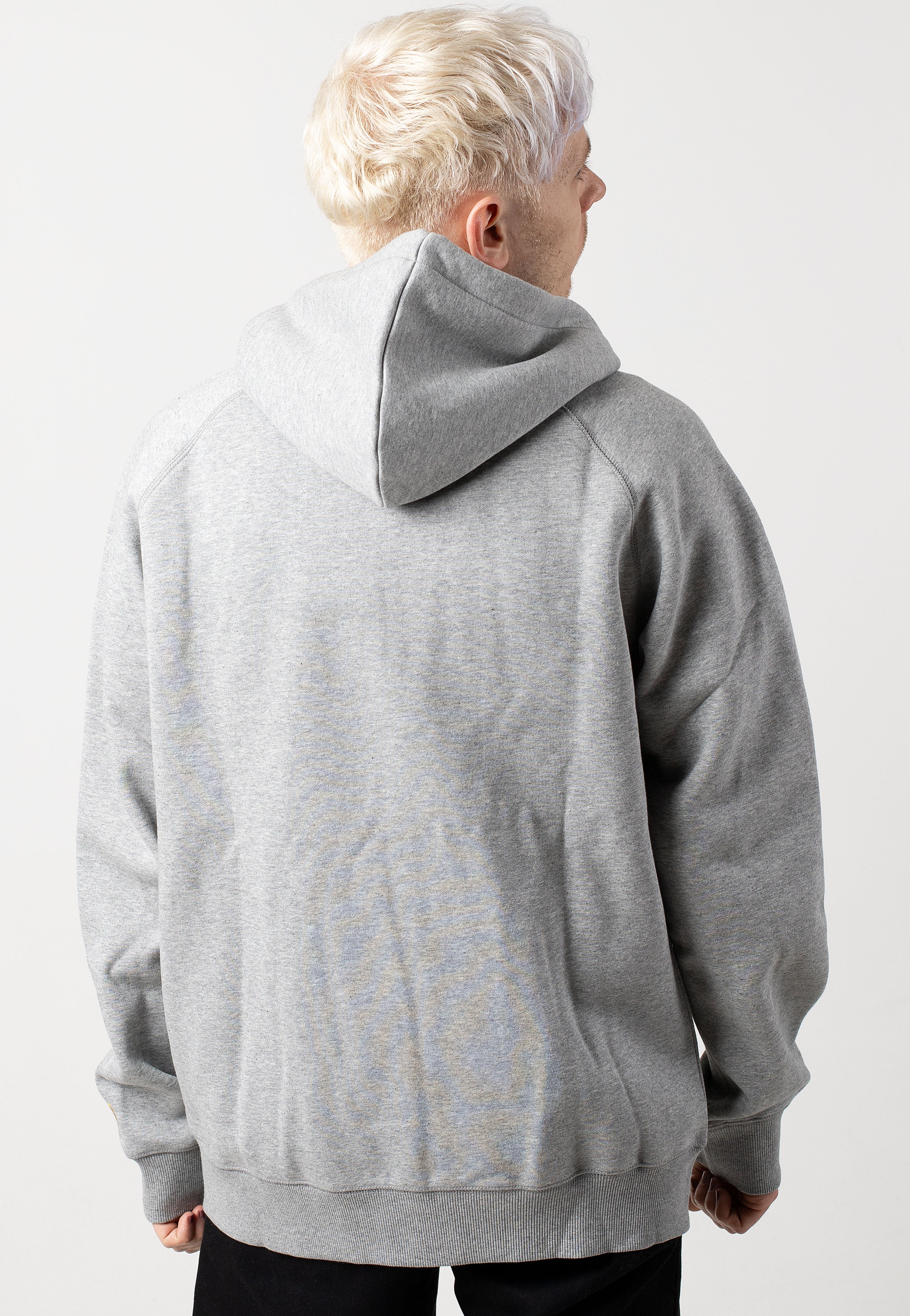 Carhartt WIP - Hooded Chase Grey Heather/Gold - Zipper | Men-Image