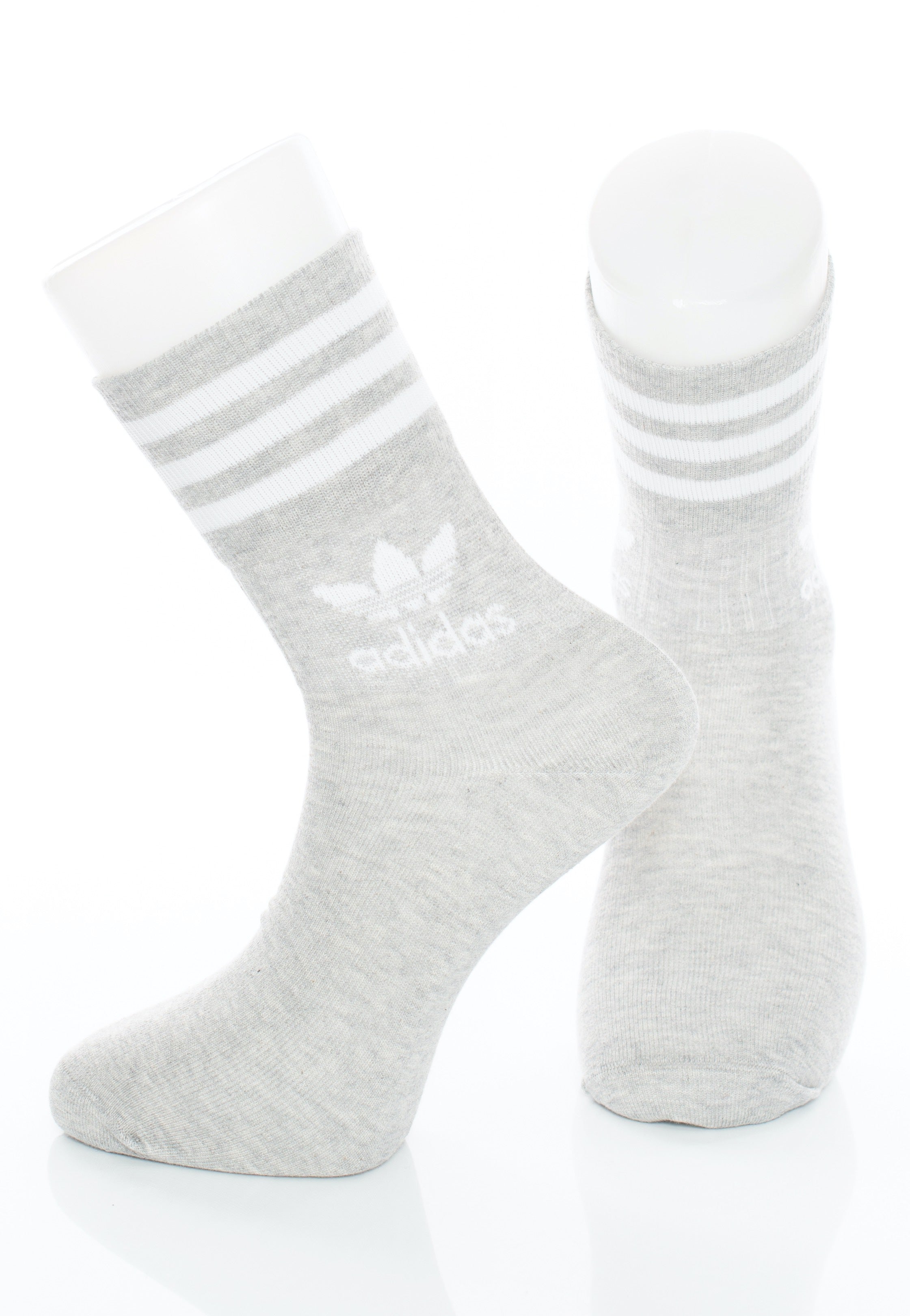 Adidas - Mid Cut Crw White/Mgreyh/Black - Socks | Neutral-Image