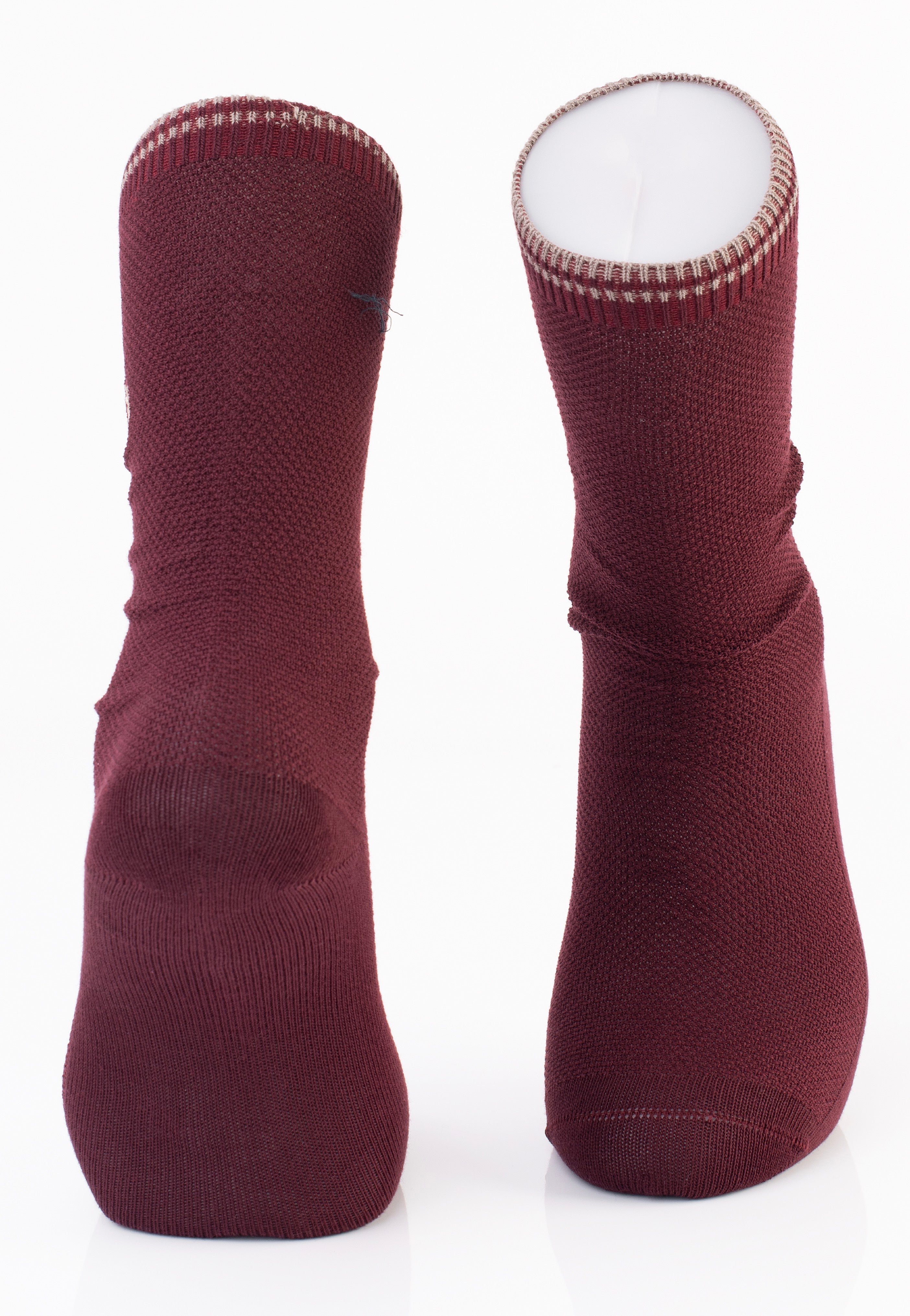 Fred Perry - Tipped Oxblood/Shaded Stone - Socks | Neutral-Image