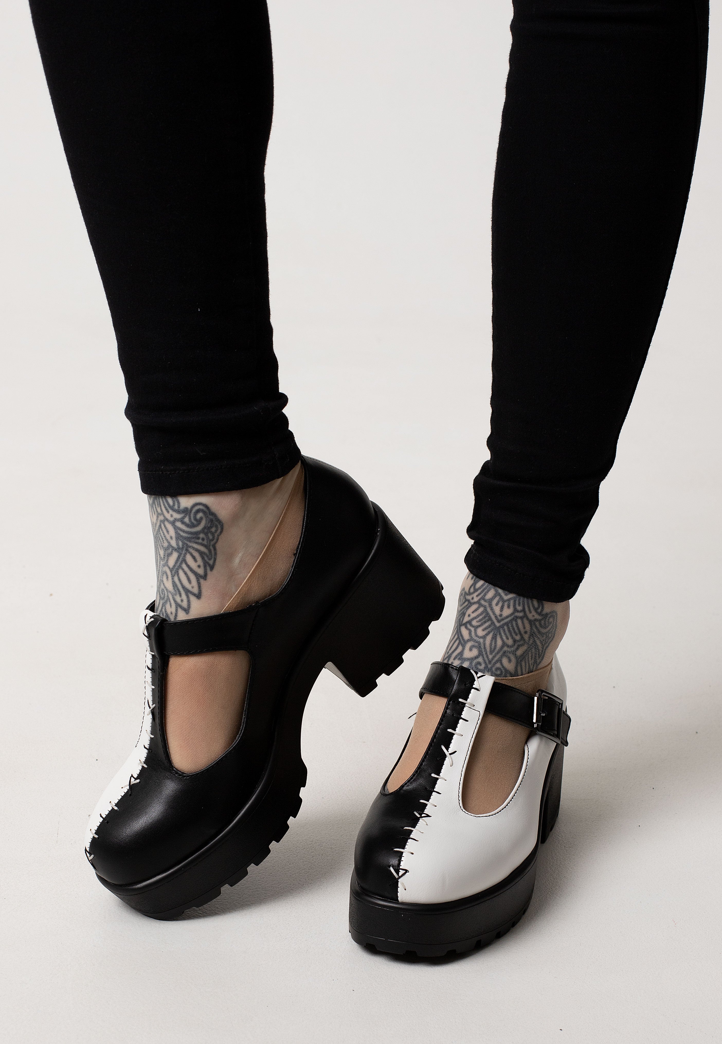 Koi Footwear - Tira Mary Janes ‘Dead Or Alive Edition’ Black/White - Girl Shoes | Women-Image