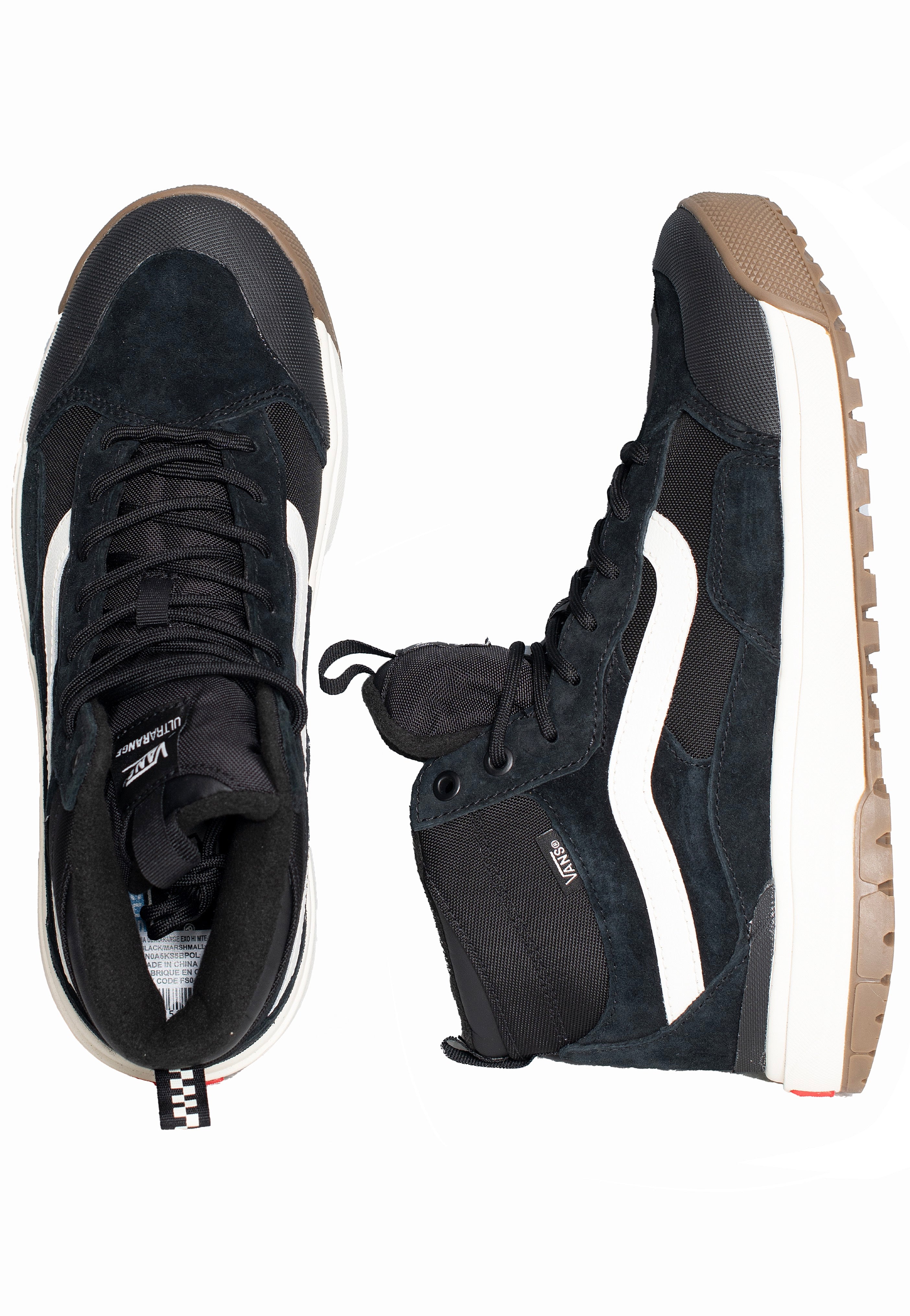 Vans - UA Ultrarange Exo Hi MTE-1 Black/Marshmallow - Shoes | Men-Image