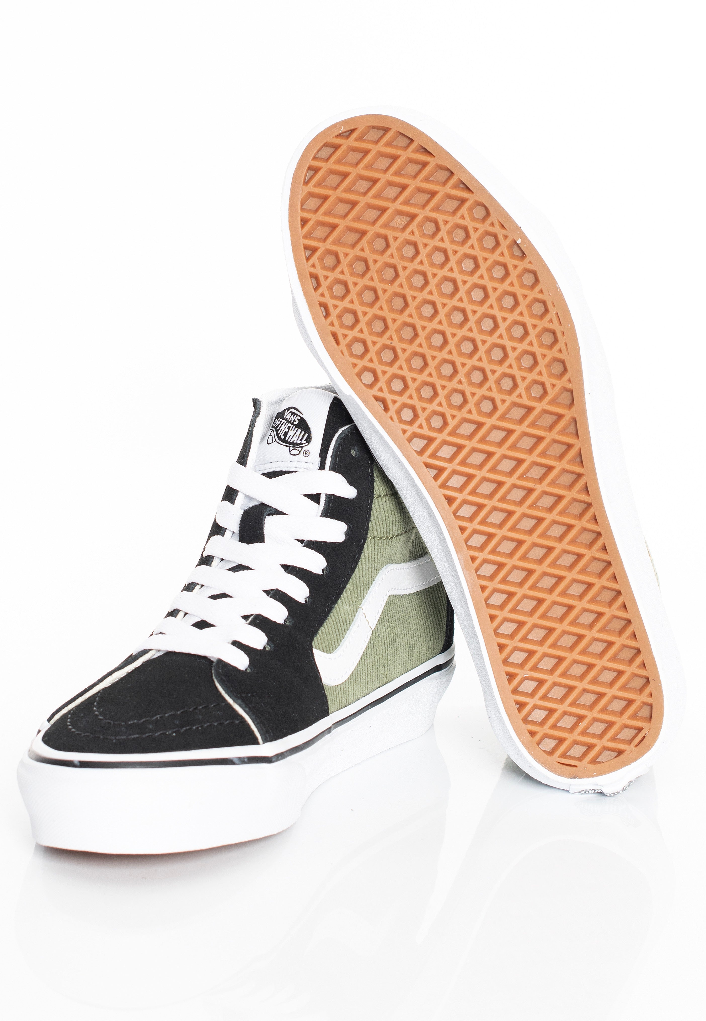 Vans - Sk8-Hi Tapered Mini Cord Green - Girl Shoes | Women-Image