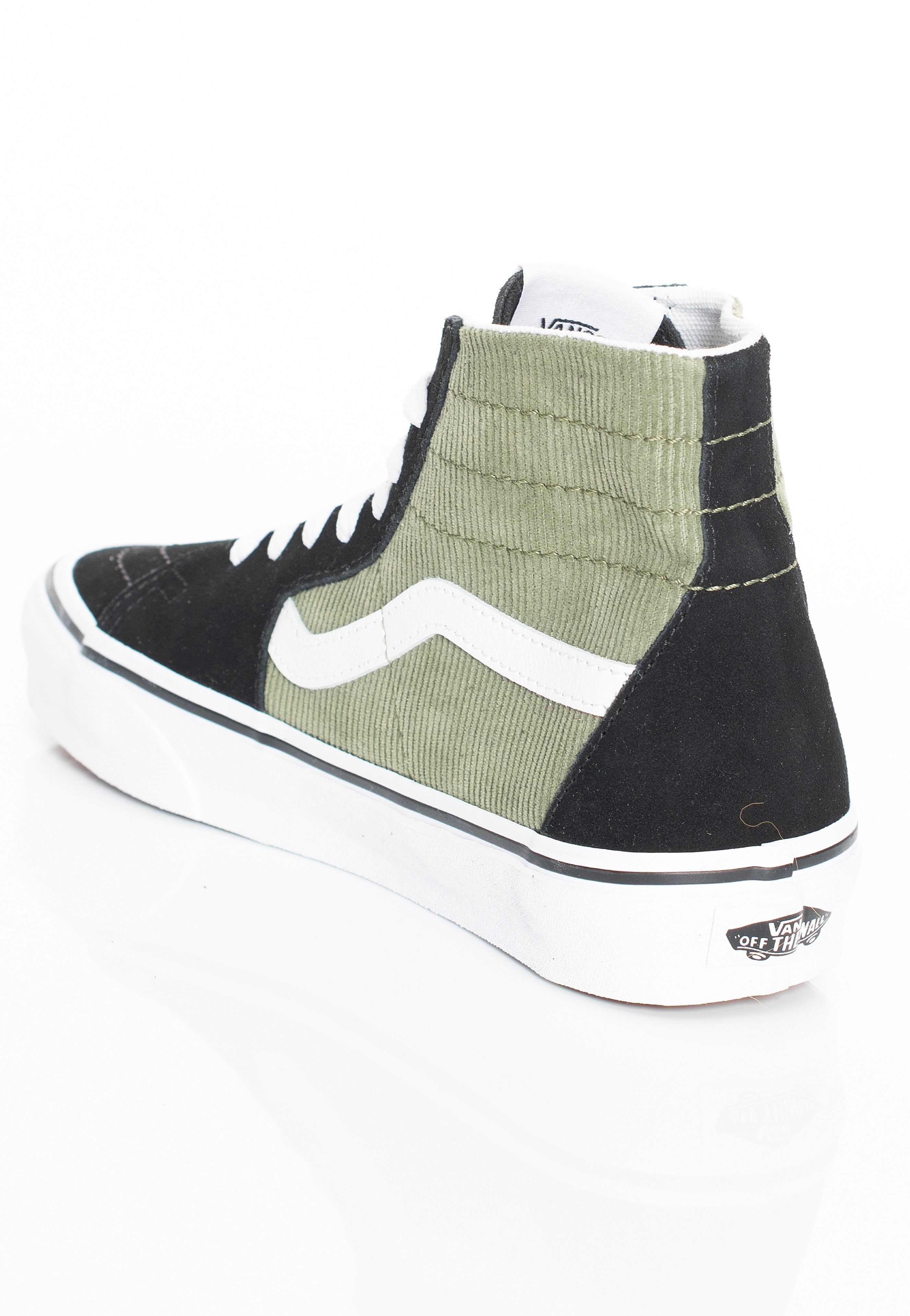 Vans - Sk8-Hi Tapered Mini Cord Green - Girl Shoes | Women-Image